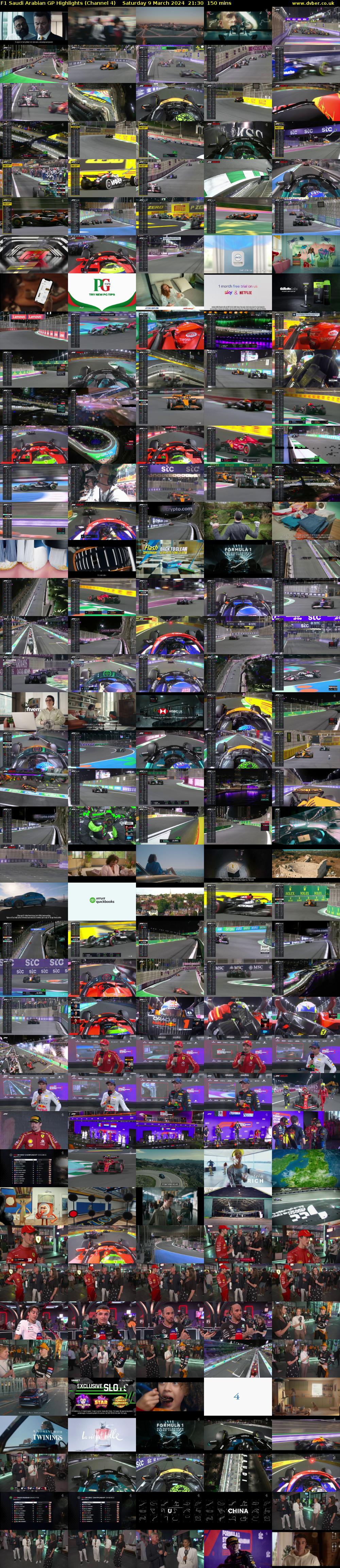 F1 Saudi Arabian GP Highlights (Channel 4) Saturday 9 March 2024 21:30 - 00:00