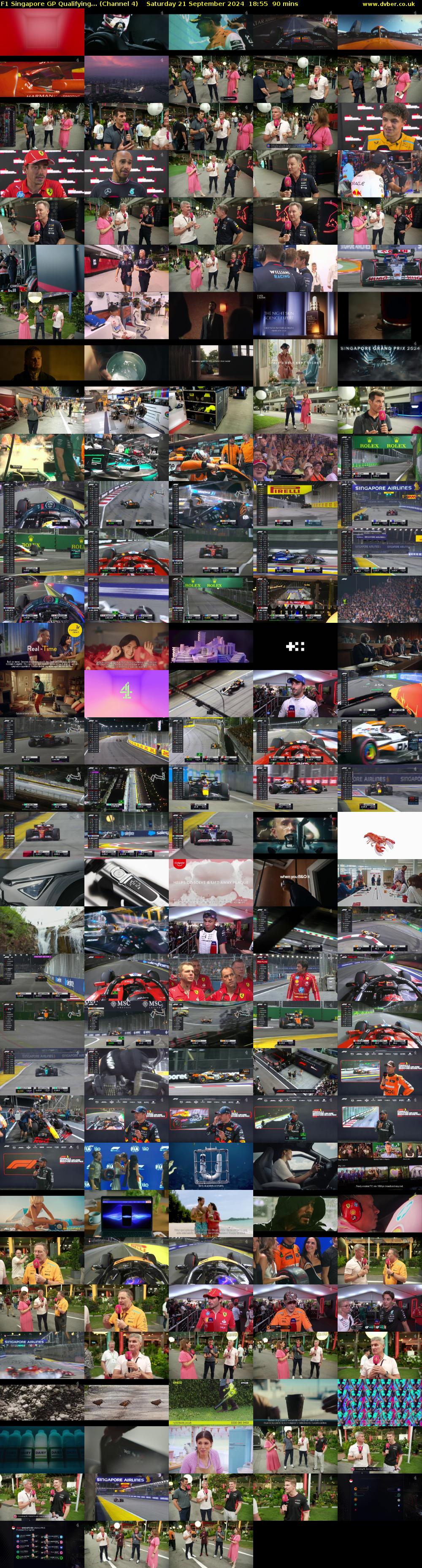 F1 Singapore GP Qualifying... (Channel 4) Saturday 21 September 2024 18:55 - 20:25