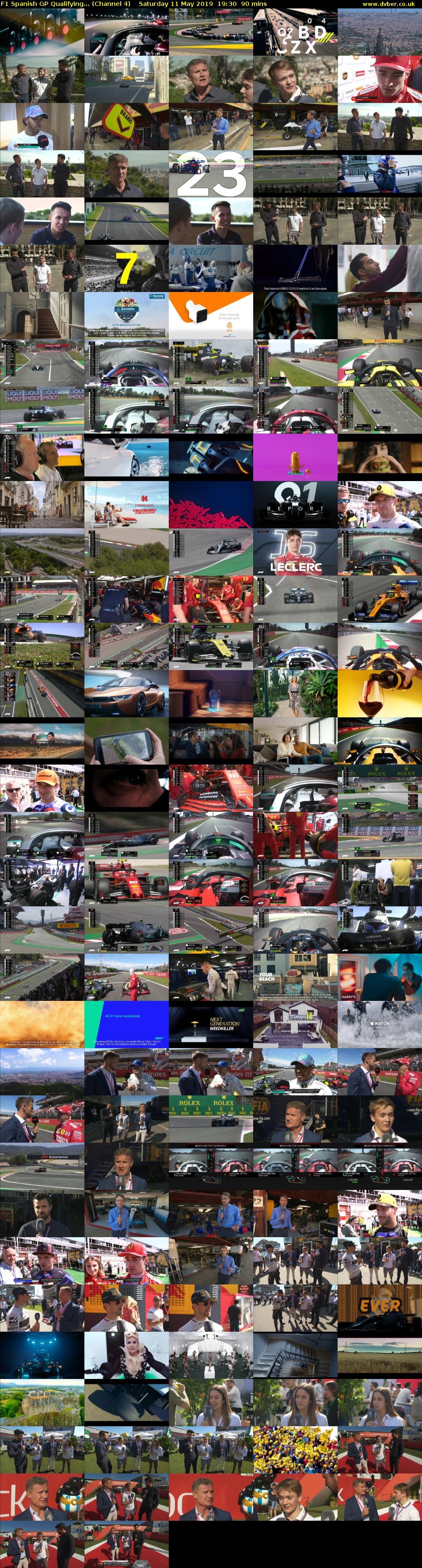 F1 Spanish GP Qualifying... (Channel 4) Saturday 11 May 2019 19:30 - 21:00