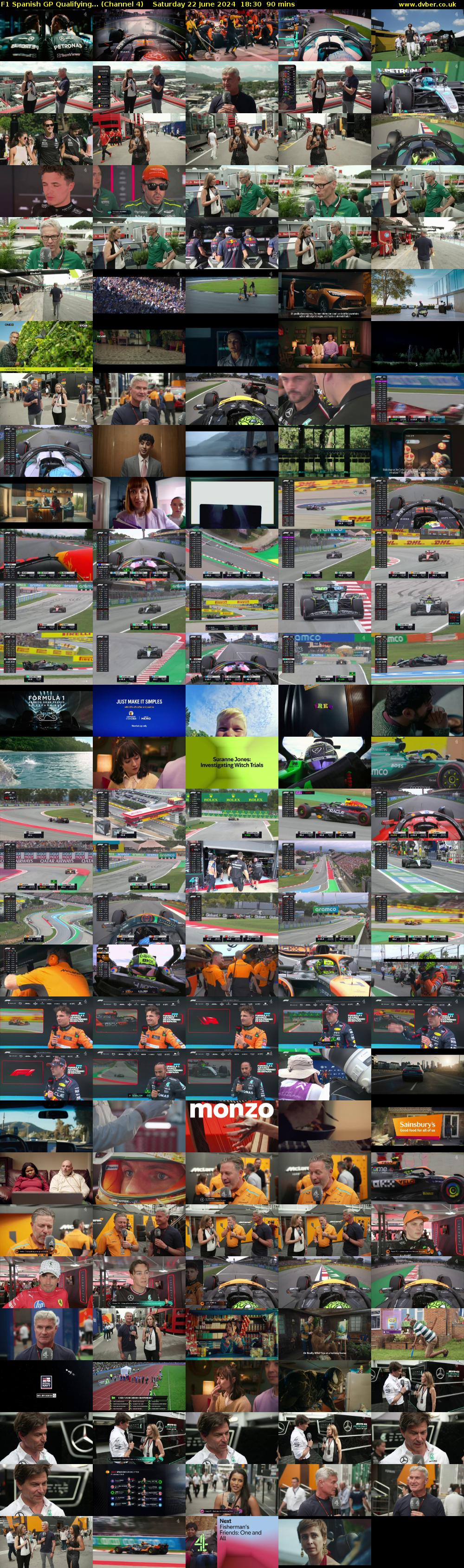 F1 Spanish GP Qualifying... (Channel 4) Saturday 22 June 2024 18:30 - 20:00