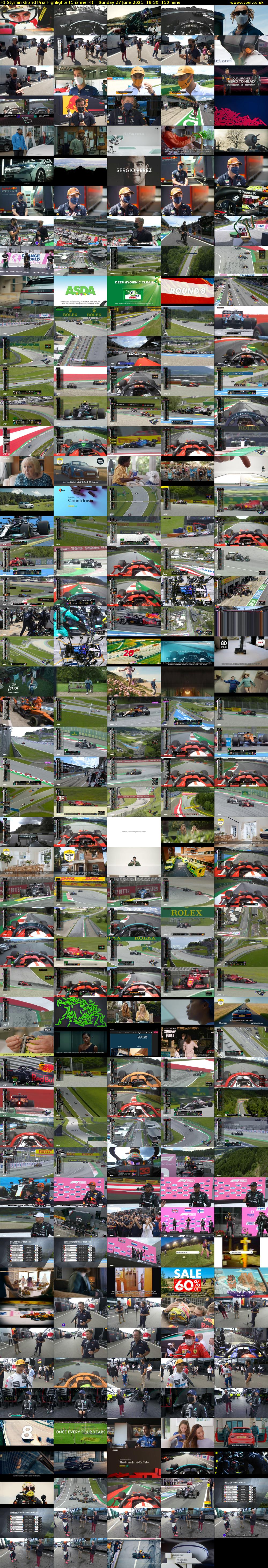 F1 Styrian Grand Prix Highlights (Channel 4) Sunday 27 June 2021 18:30 - 21:00