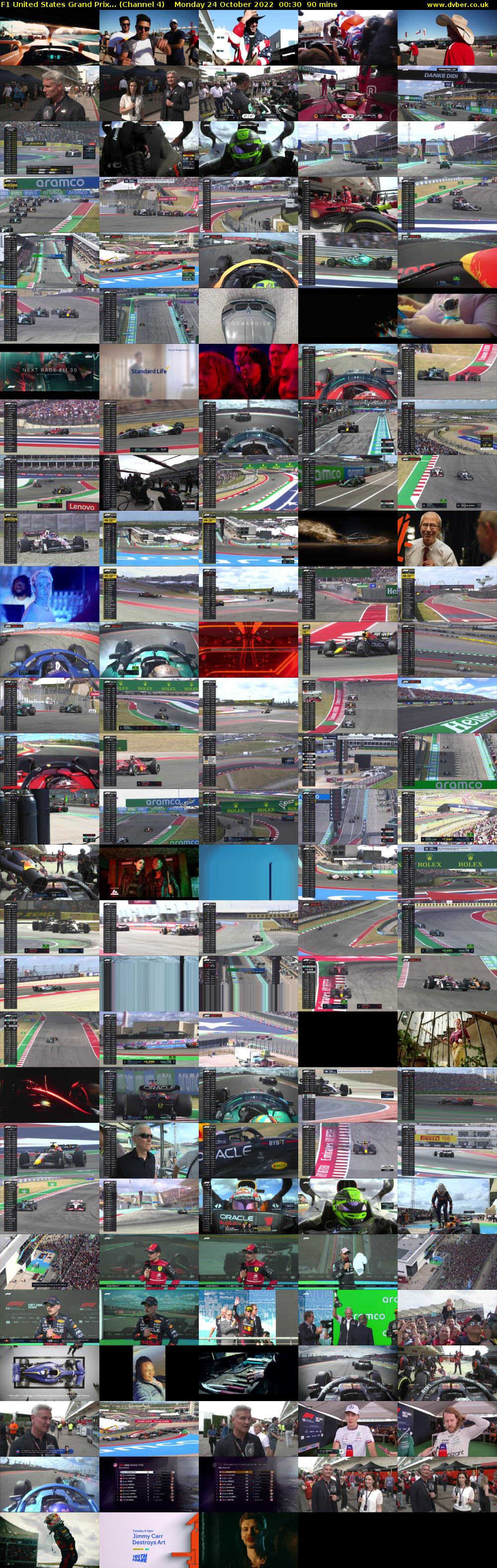 F1 United States Grand Prix... (Channel 4) Monday 24 October 2022 00:30 - 02:00