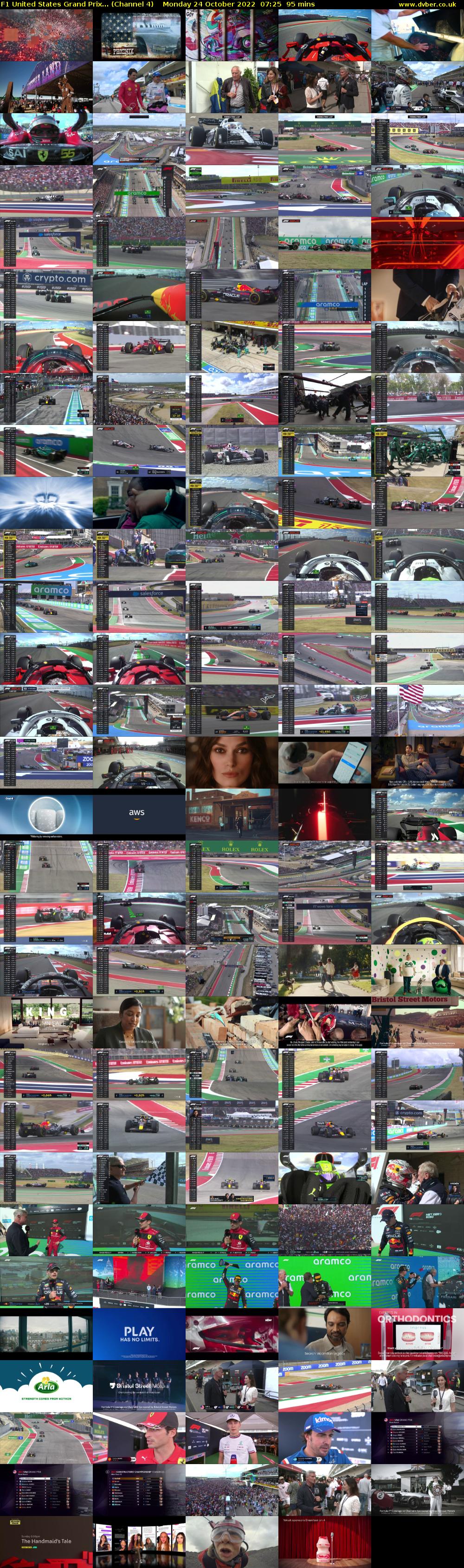 F1 United States Grand Prix... (Channel 4) Monday 24 October 2022 07:25 - 09:00