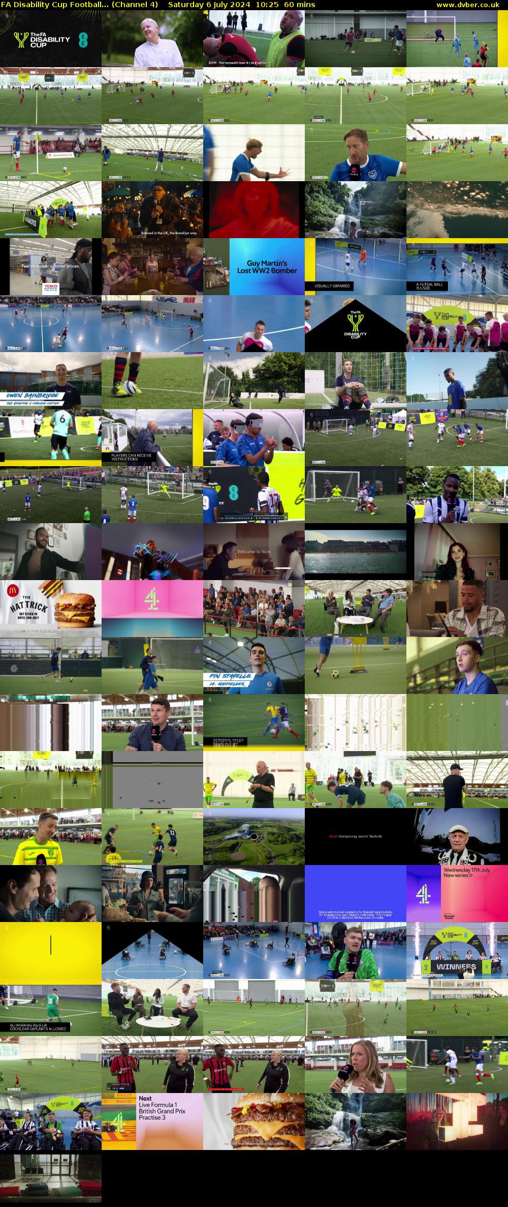 FA Disability Cup Football... (Channel 4) Saturday 6 July 2024 10:25 - 11:25