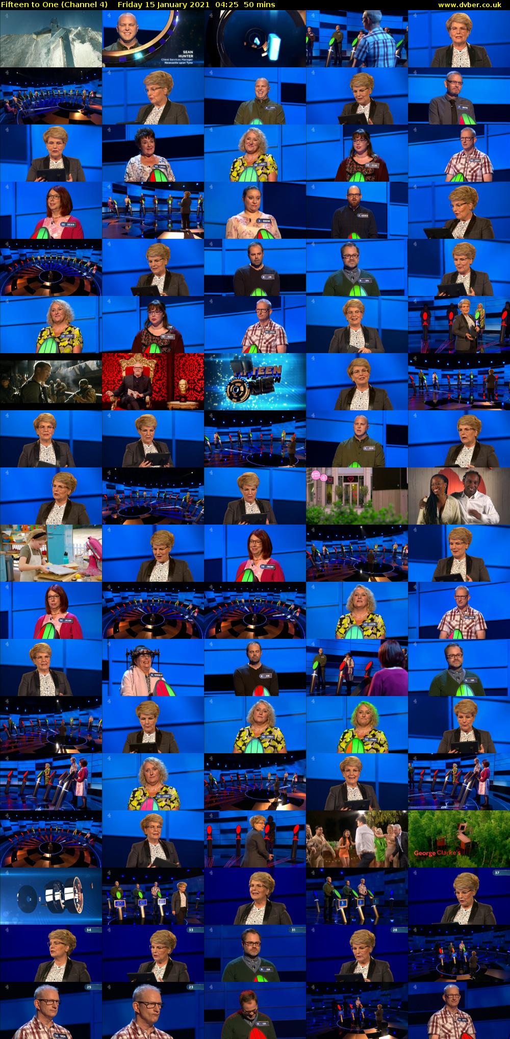 Fifteen to One (Channel 4) Friday 15 January 2021 04:25 - 05:15