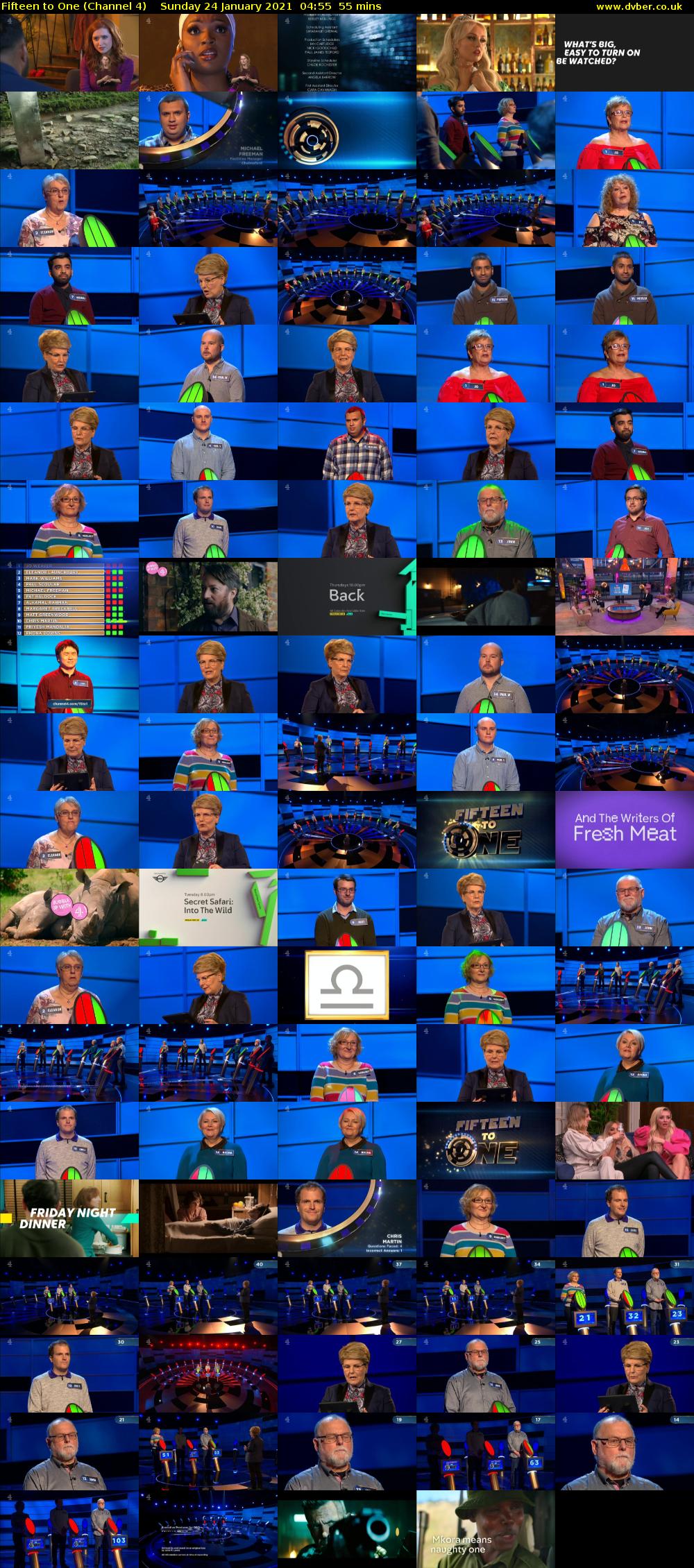 Fifteen to One (Channel 4) Sunday 24 January 2021 04:55 - 05:50