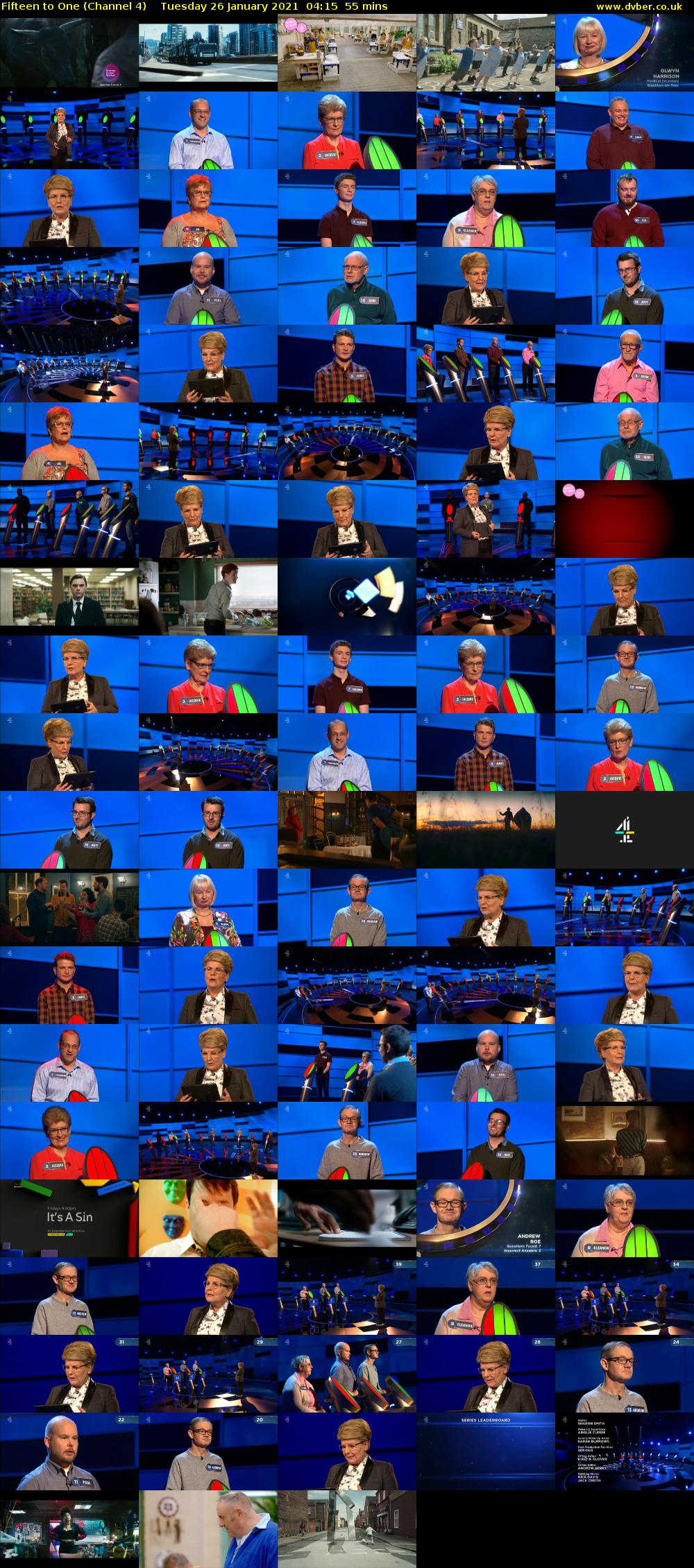 Fifteen to One (Channel 4) Tuesday 26 January 2021 04:15 - 05:10