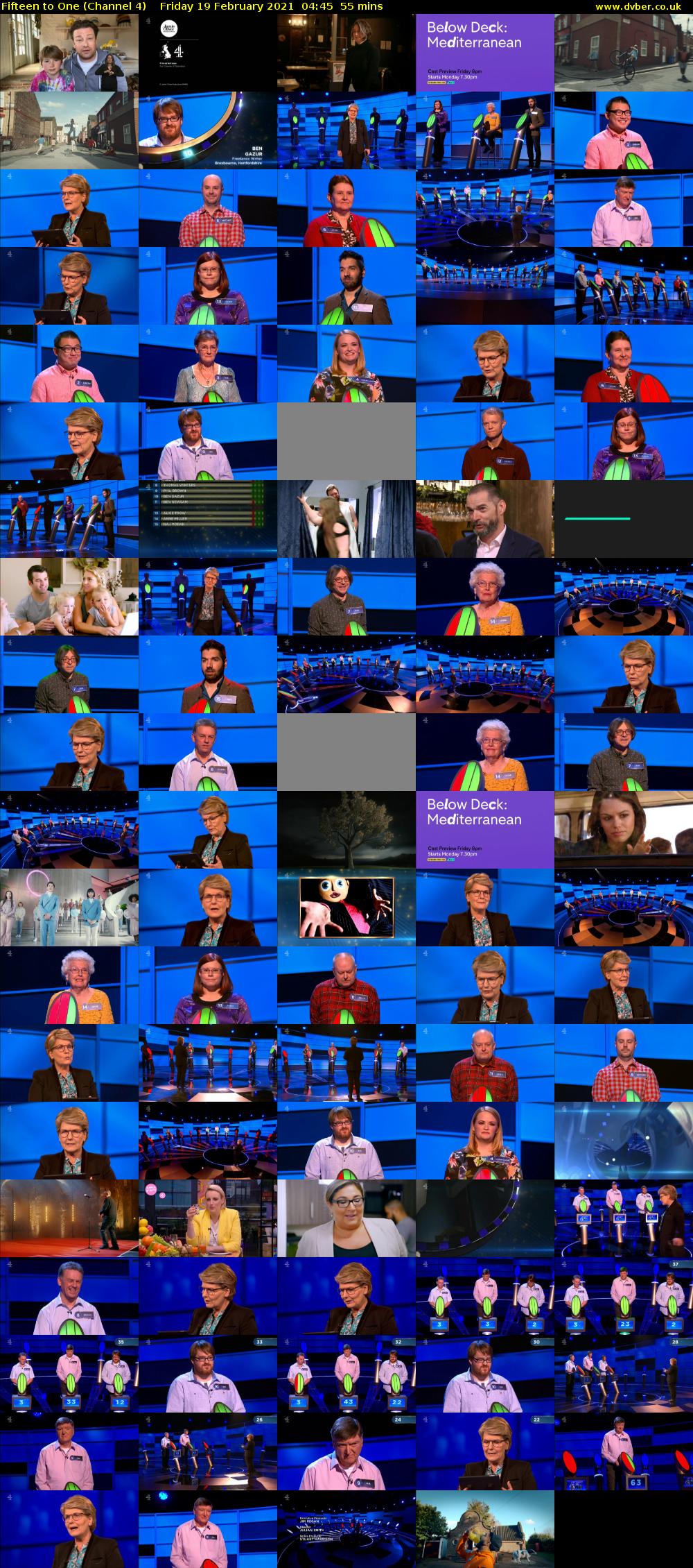 Fifteen to One (Channel 4) Friday 19 February 2021 04:45 - 05:40