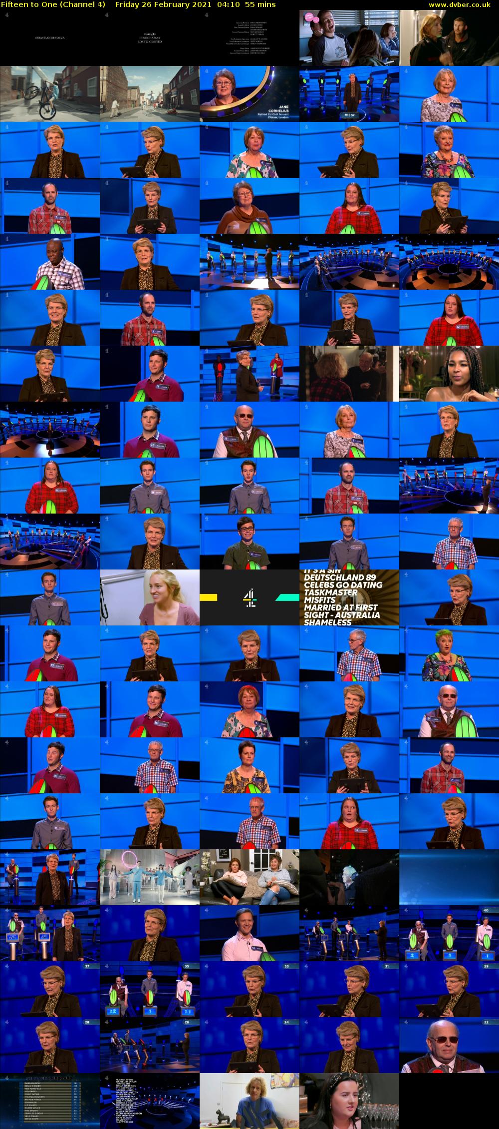 Fifteen to One (Channel 4) Friday 26 February 2021 04:10 - 05:05