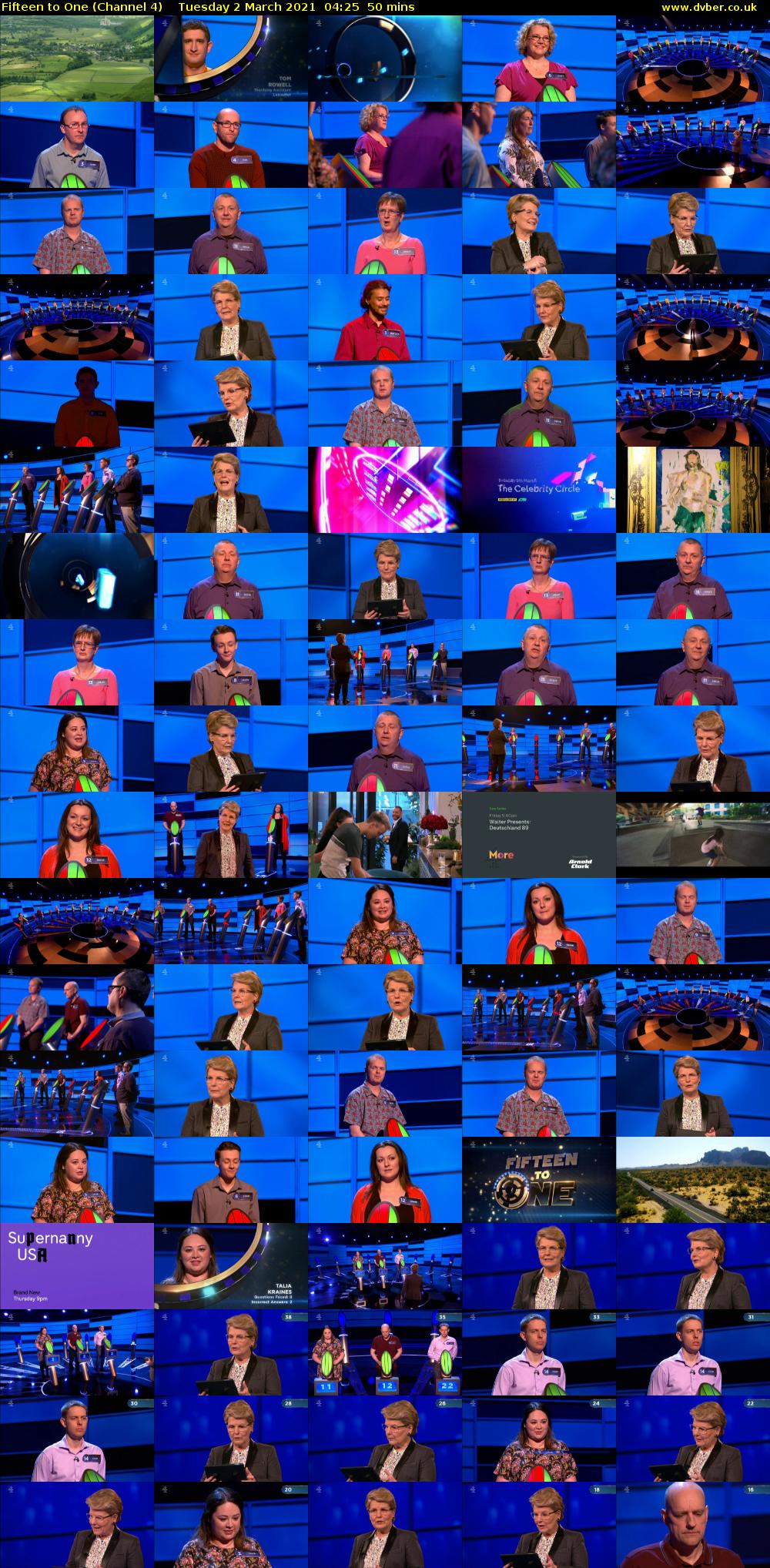Fifteen to One (Channel 4) Tuesday 2 March 2021 04:25 - 05:15