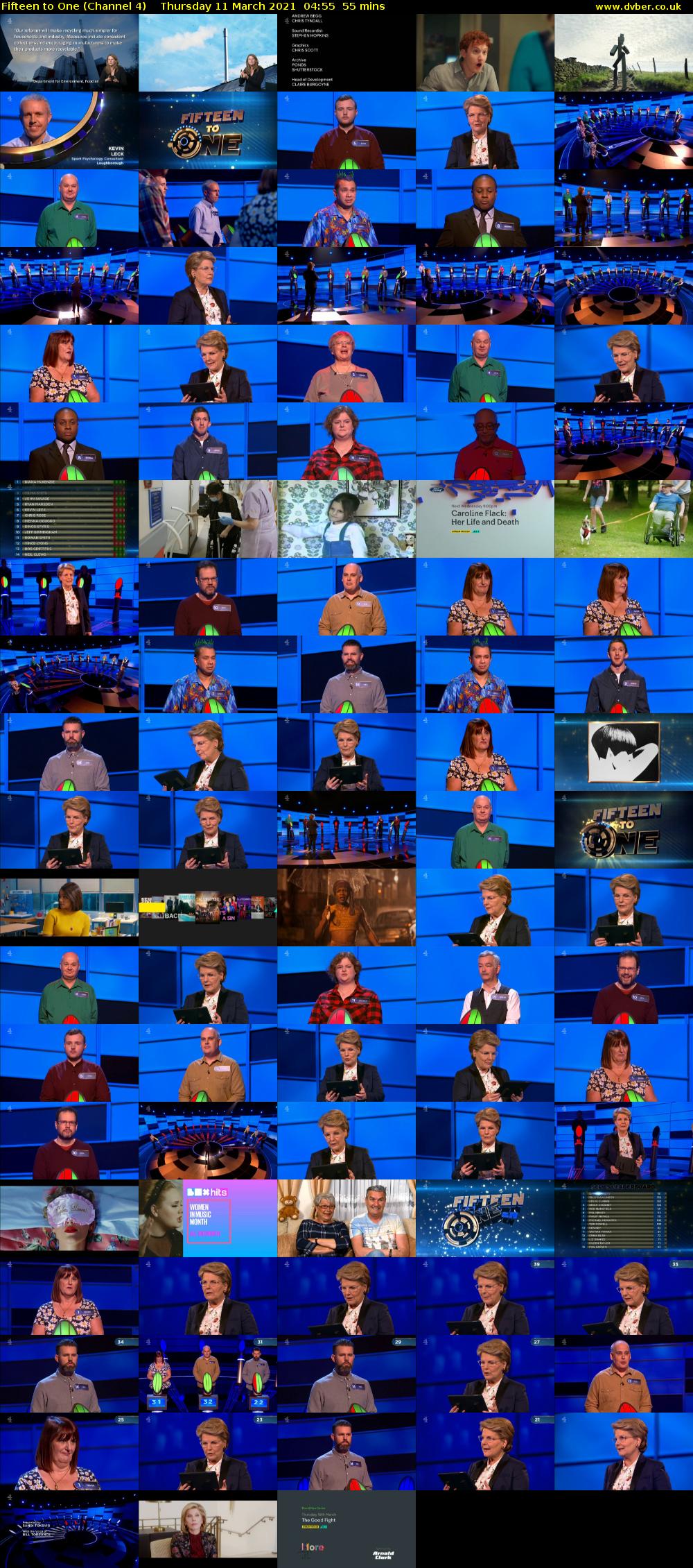 Fifteen to One (Channel 4) Thursday 11 March 2021 04:55 - 05:50