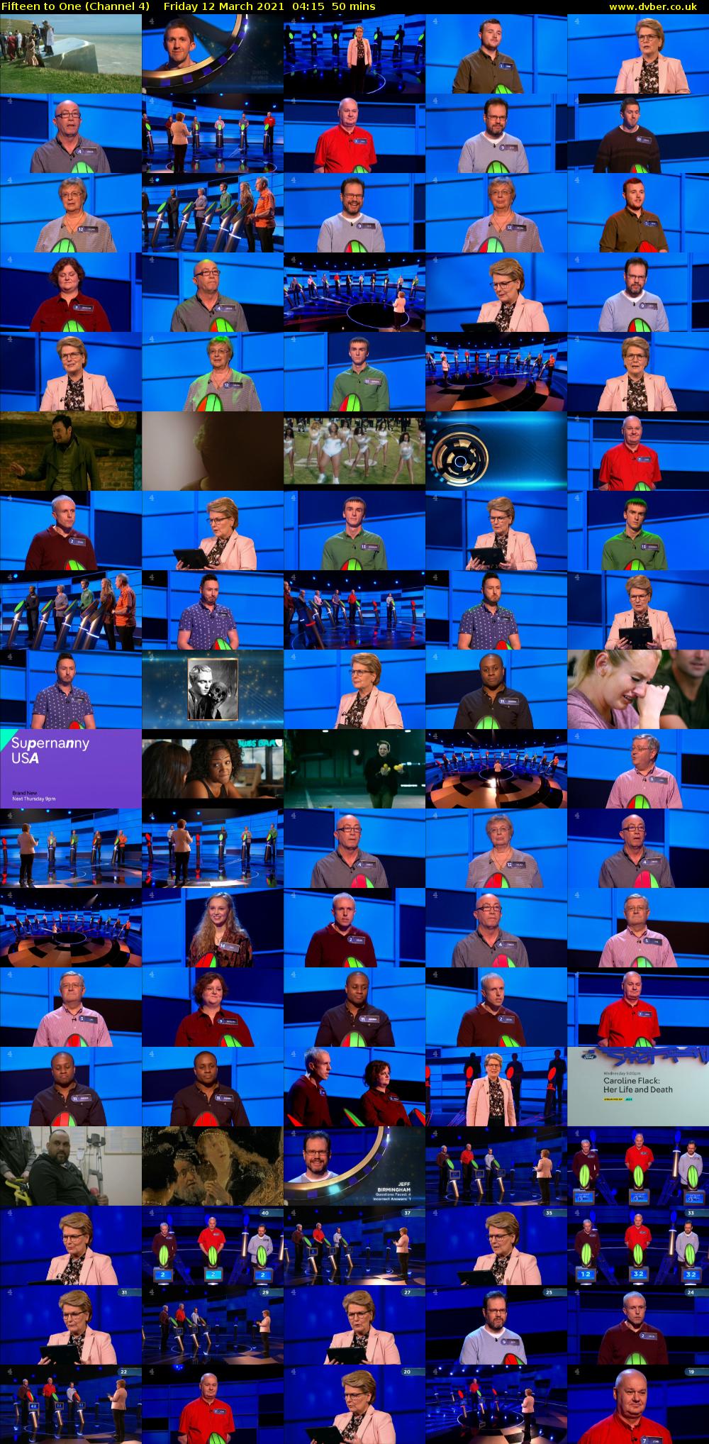 Fifteen to One (Channel 4) Friday 12 March 2021 04:15 - 05:05
