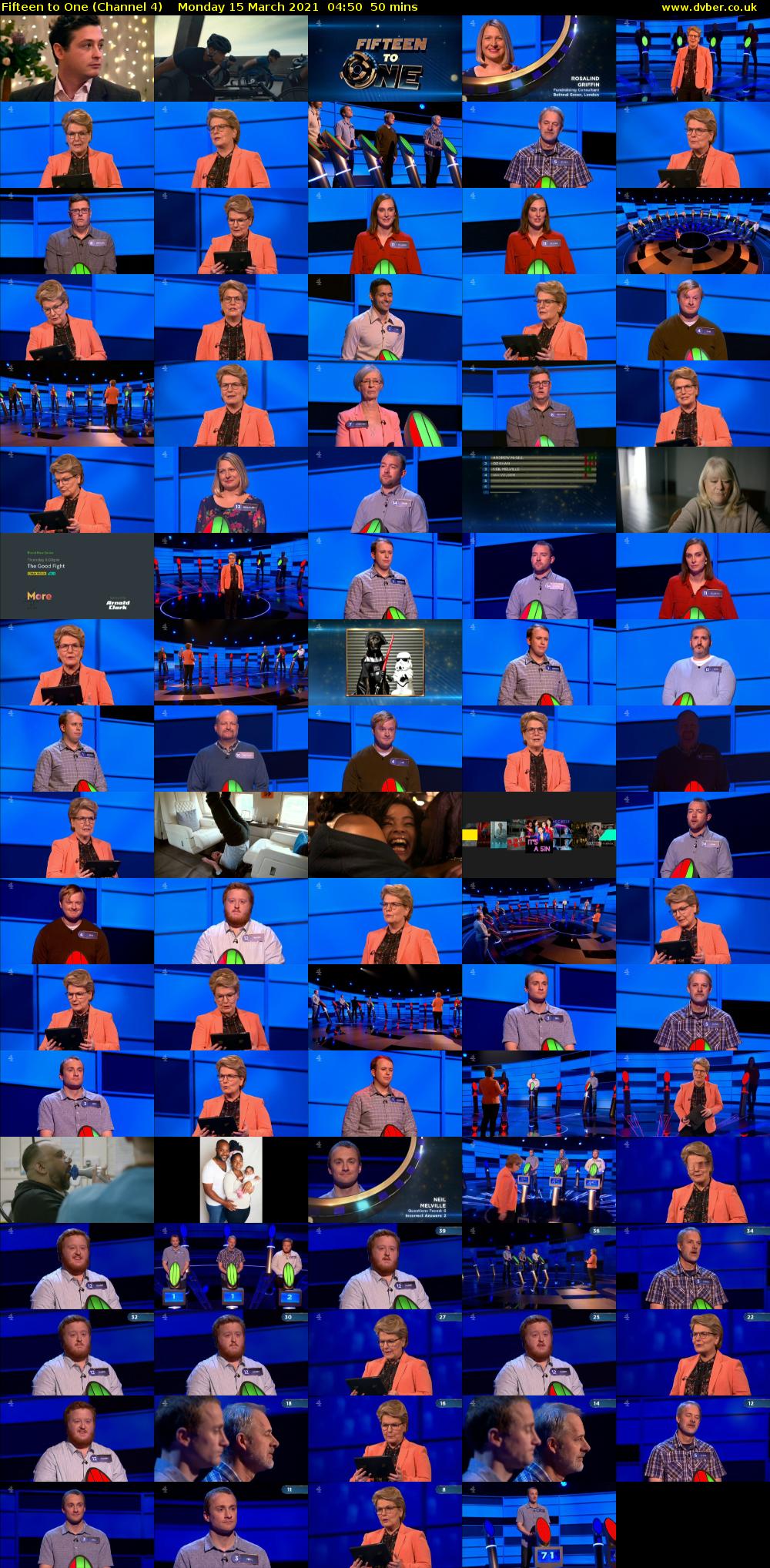 Fifteen to One (Channel 4) Monday 15 March 2021 04:50 - 05:40