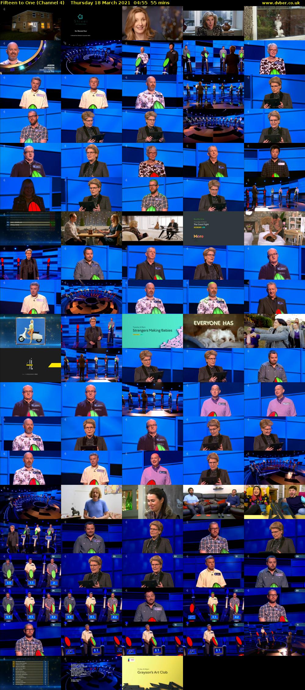 Fifteen to One (Channel 4) Thursday 18 March 2021 04:55 - 05:50