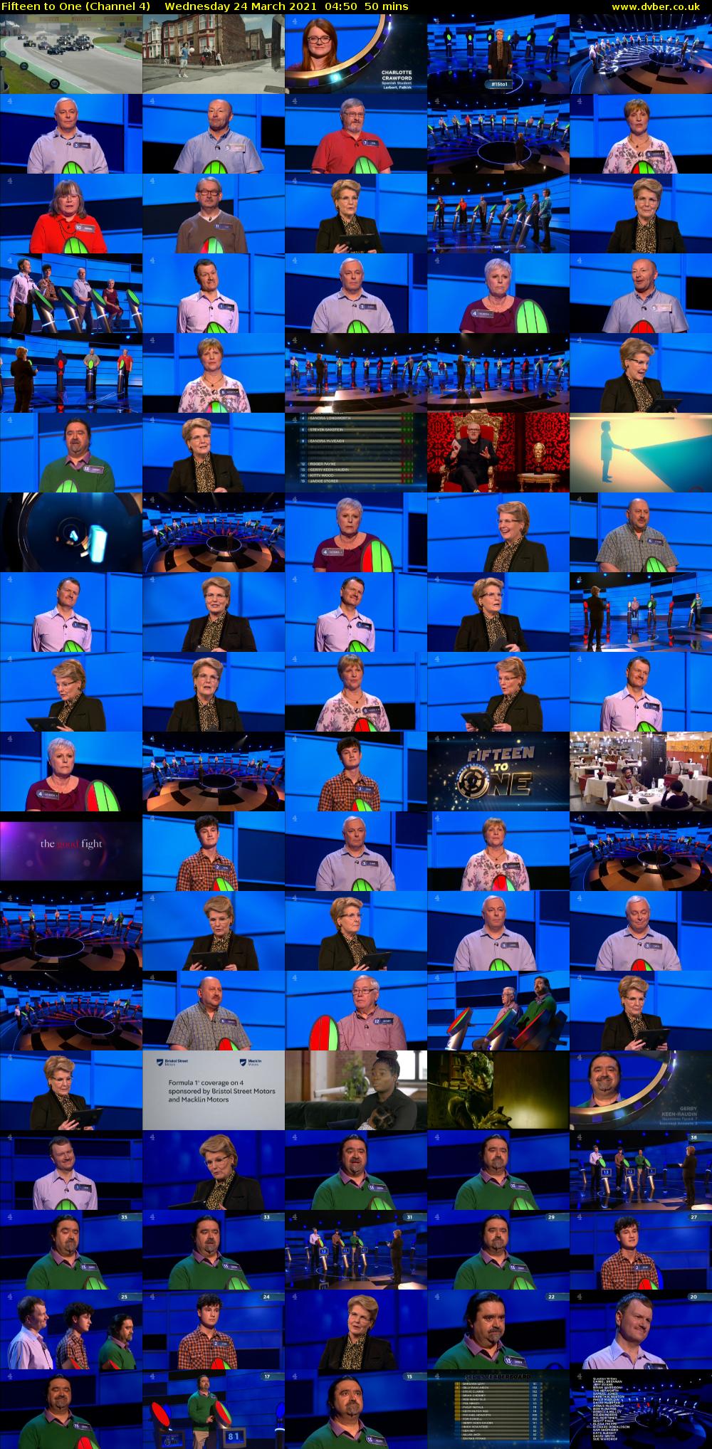 Fifteen to One (Channel 4) Wednesday 24 March 2021 04:50 - 05:40