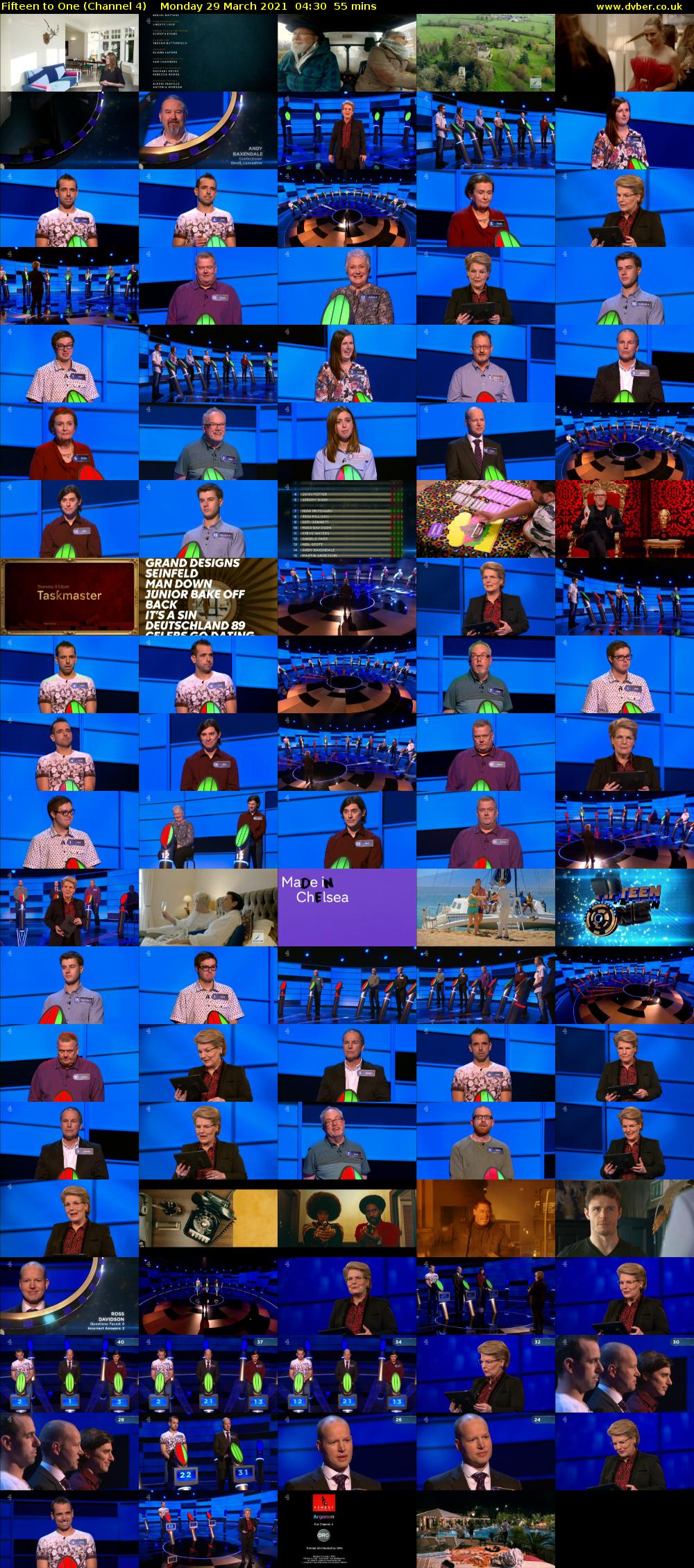 Fifteen to One (Channel 4) Monday 29 March 2021 04:30 - 05:25