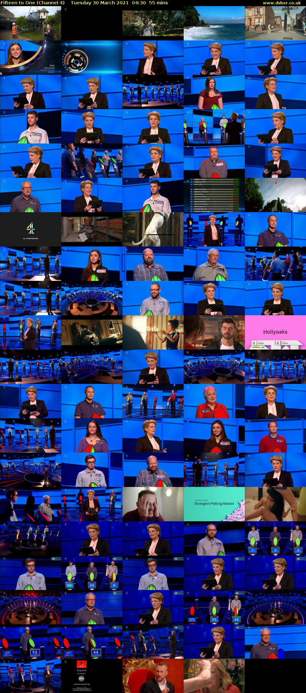 Fifteen to One (Channel 4) Tuesday 30 March 2021 04:30 - 05:25