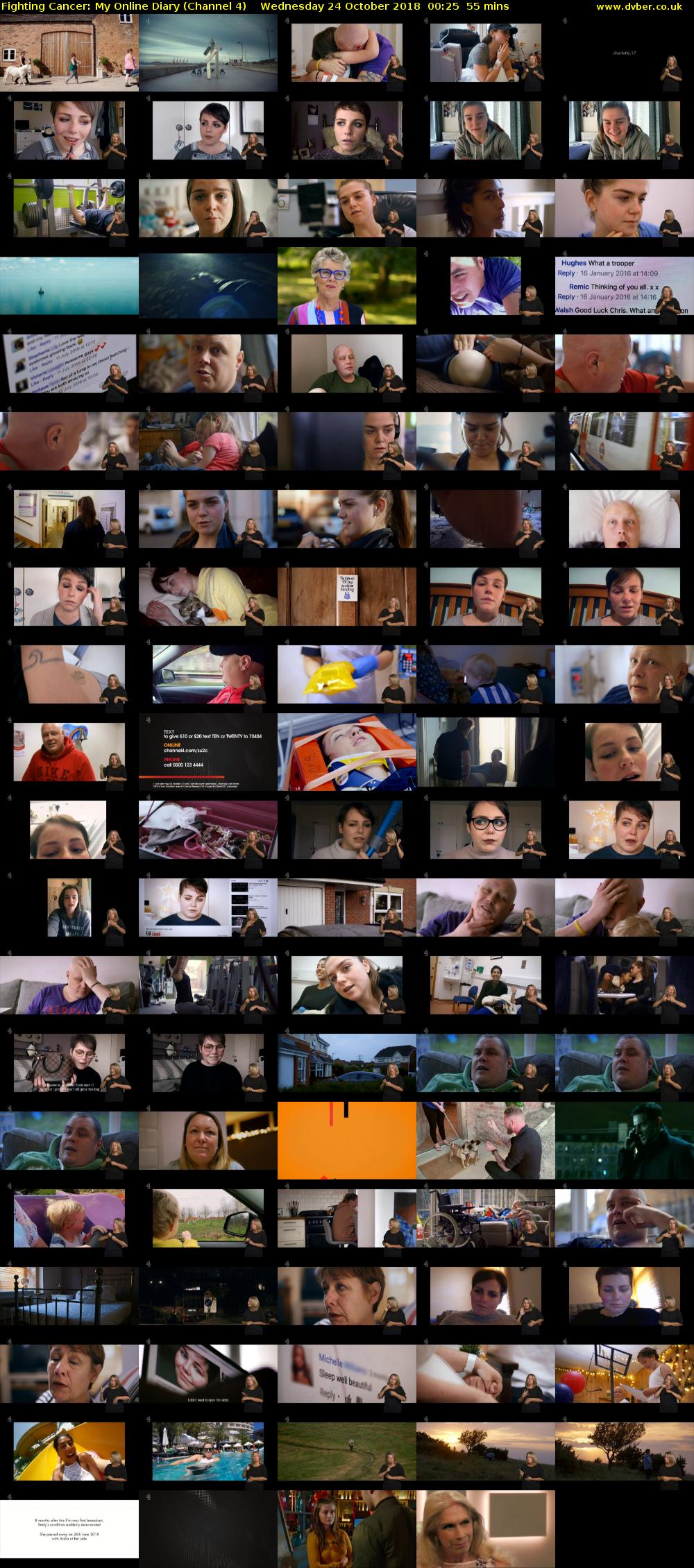 Fighting Cancer: My Online Diary (Channel 4) Wednesday 24 October 2018 00:25 - 01:20