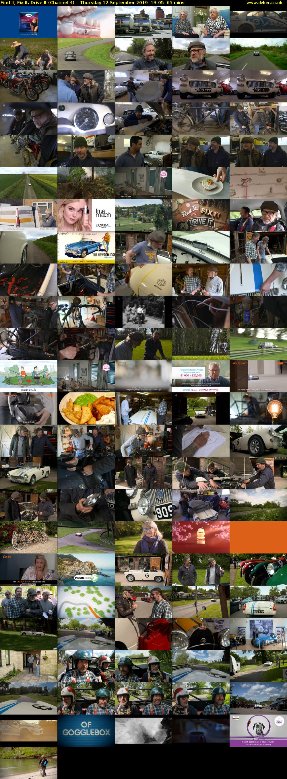 Find It, Fix It, Drive It (Channel 4) Thursday 12 September 2019 13:05 - 14:10