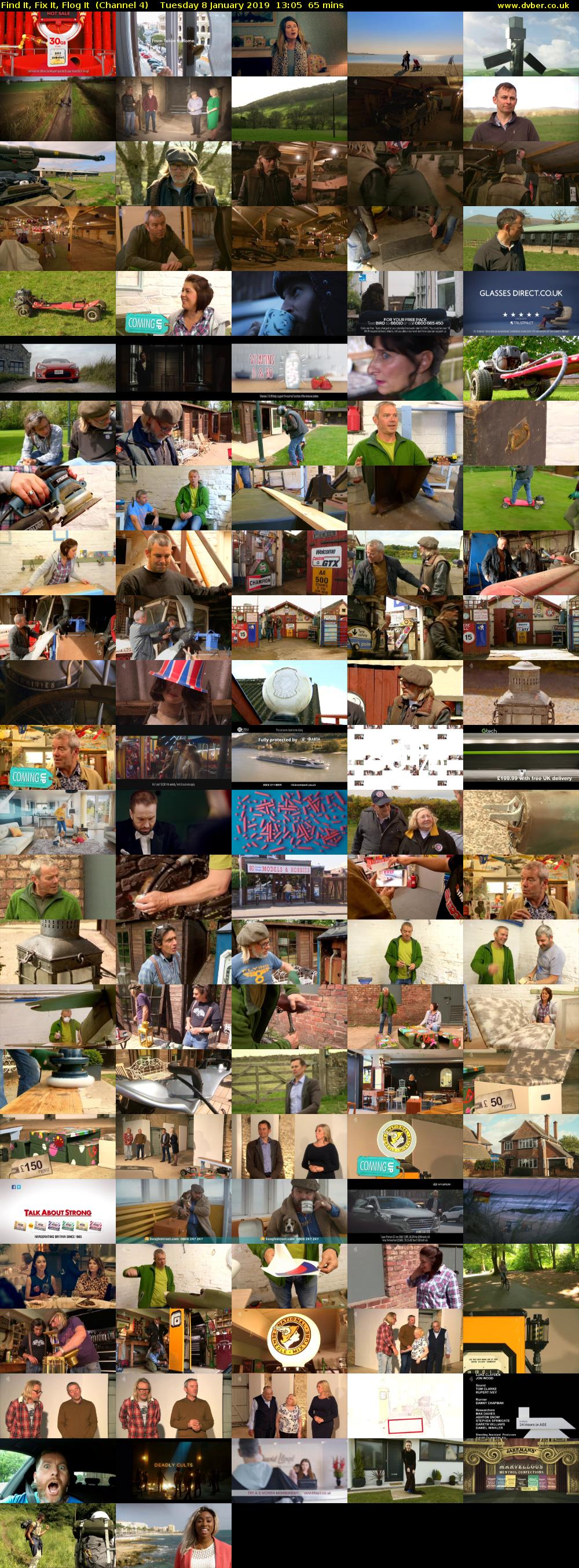 Find It, Fix It, Flog It  (Channel 4) Tuesday 8 January 2019 13:05 - 14:10
