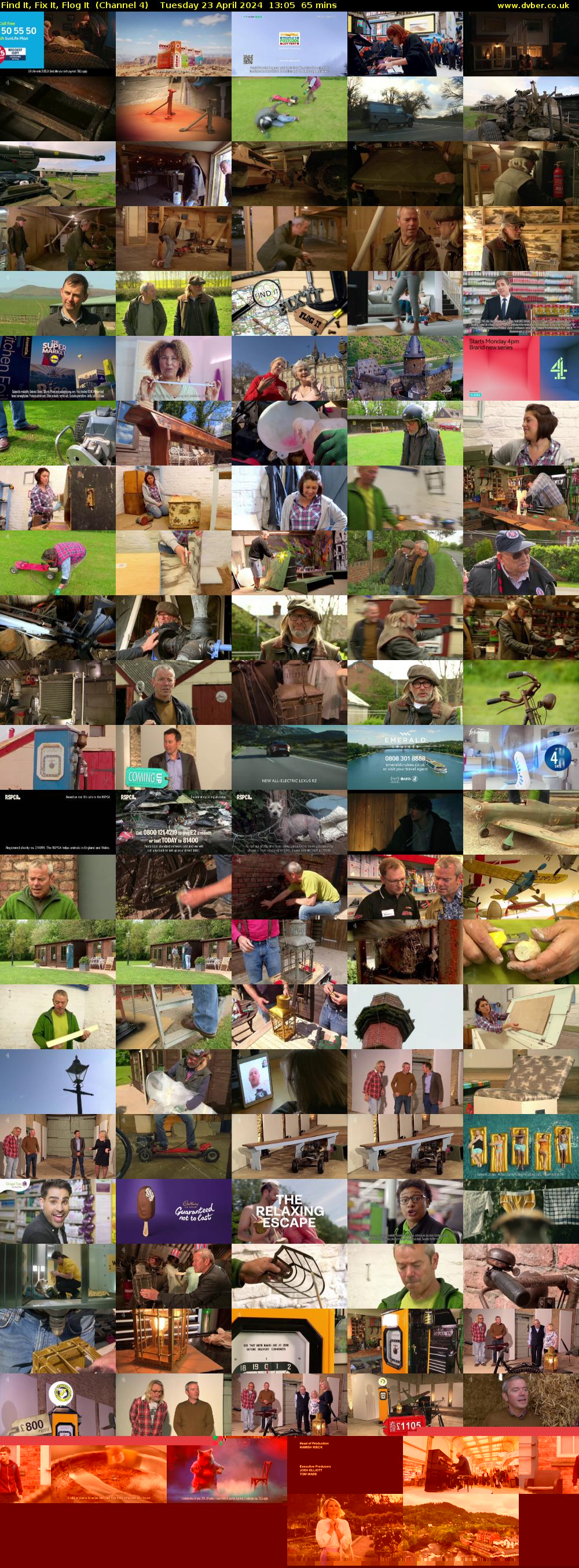 Find It, Fix It, Flog It  (Channel 4) Tuesday 23 April 2024 13:05 - 14:10