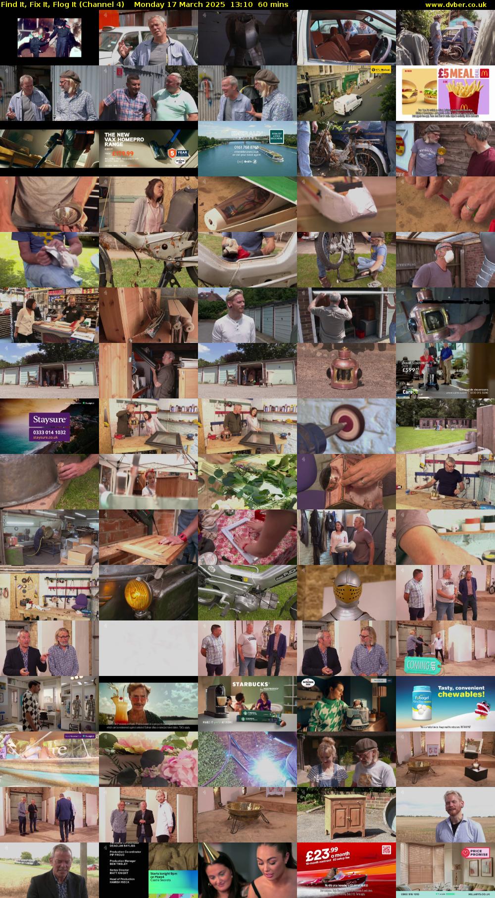 Find It, Fix It, Flog It (Channel 4) Monday 17 March 2025 13:10 - 14:10