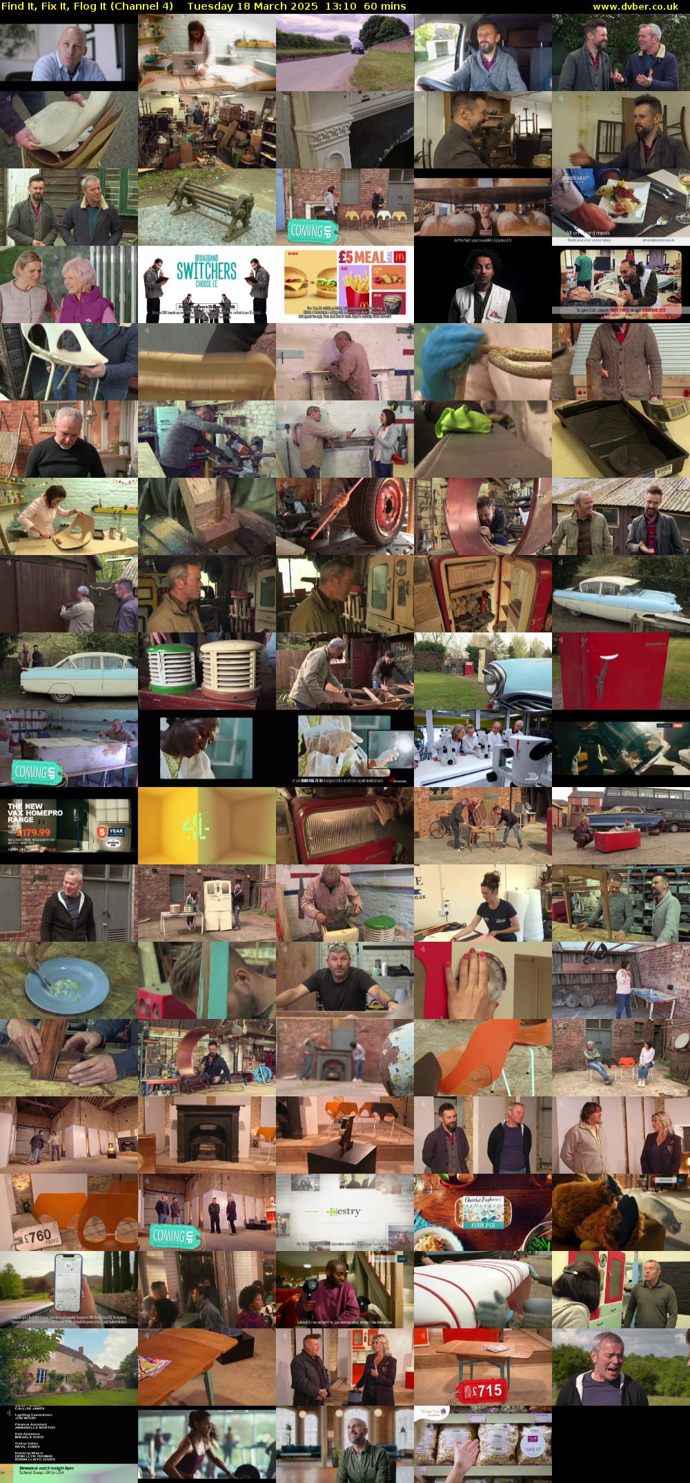 Find It, Fix It, Flog It (Channel 4) Tuesday 18 March 2025 13:10 - 14:10