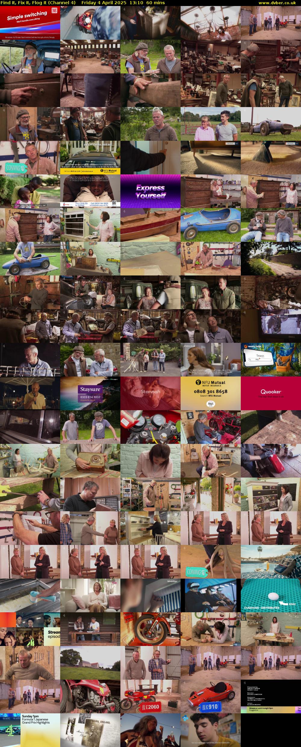 Find It, Fix It, Flog It (Channel 4) Friday 4 April 2025 13:10 - 14:10