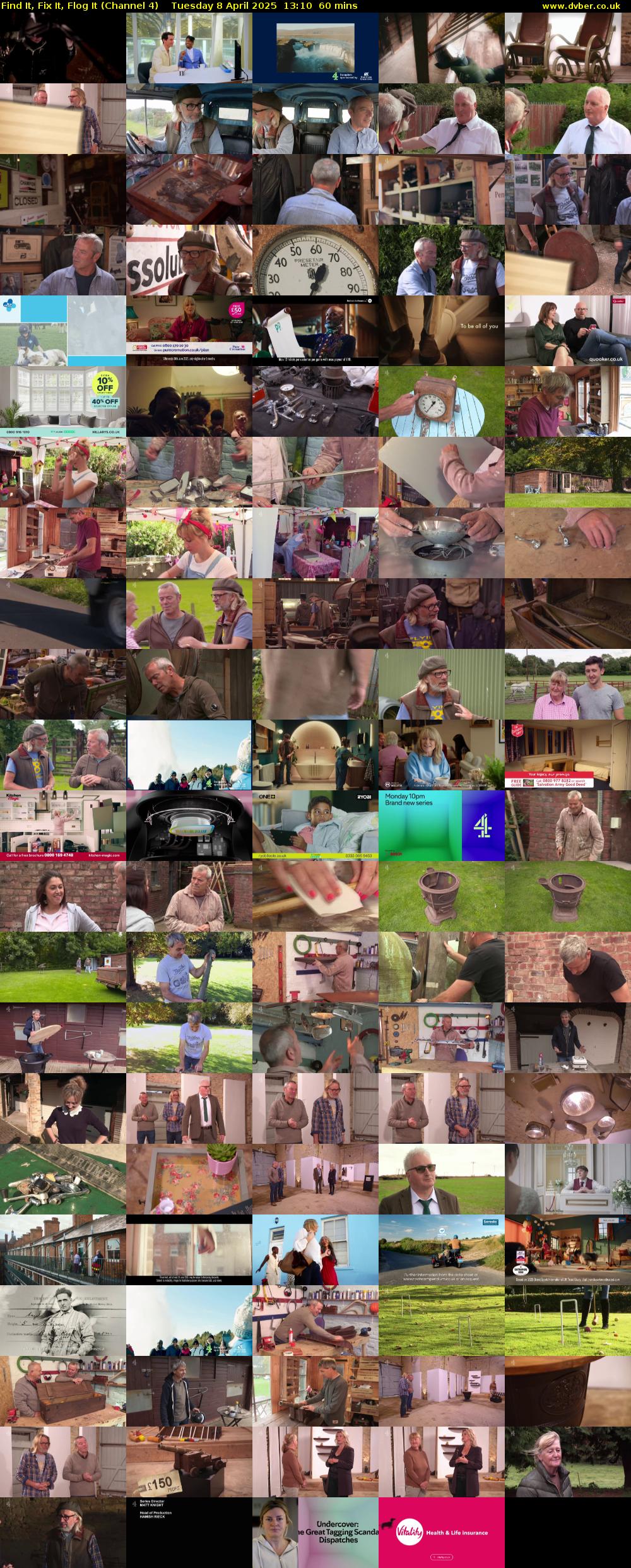 Find It, Fix It, Flog It (Channel 4) Tuesday 8 April 2025 13:10 - 14:10