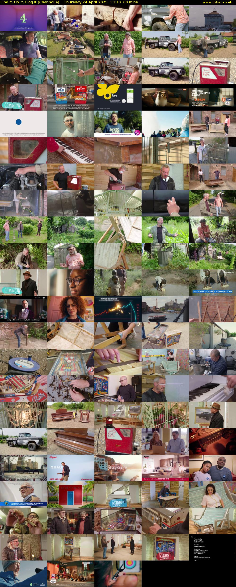Find It, Fix It, Flog It (Channel 4) Thursday 24 April 2025 13:10 - 14:10