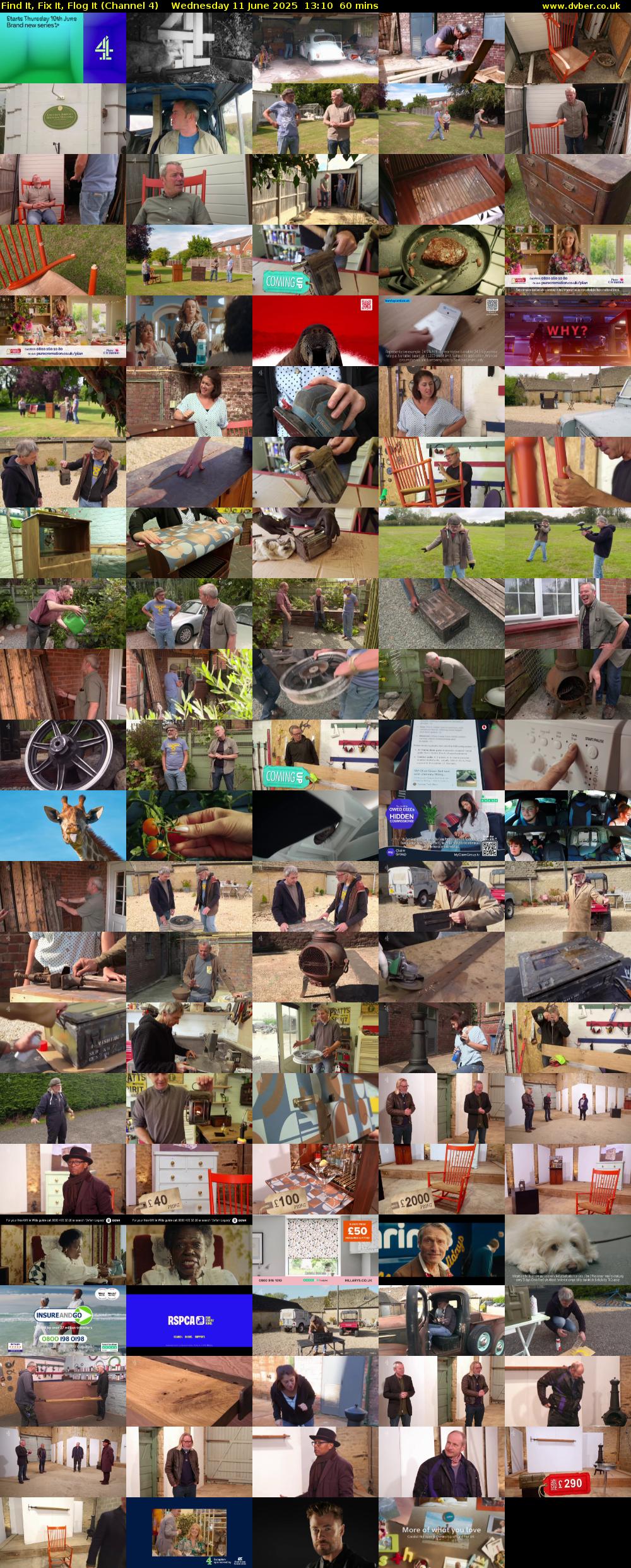 Find It, Fix It, Flog It (Channel 4) Wednesday 11 June 2025 13:10 - 14:10