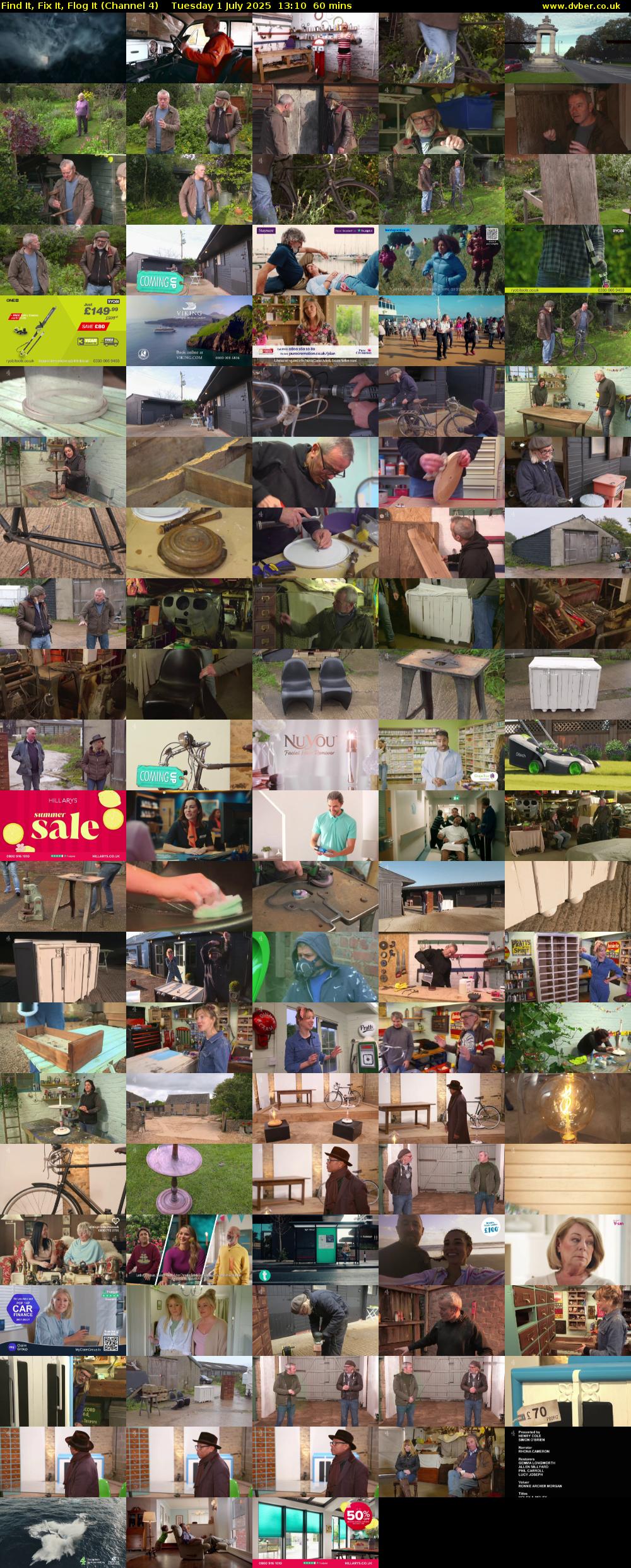 Find It, Fix It, Flog It (Channel 4) Tuesday 1 July 2025 13:10 - 14:10