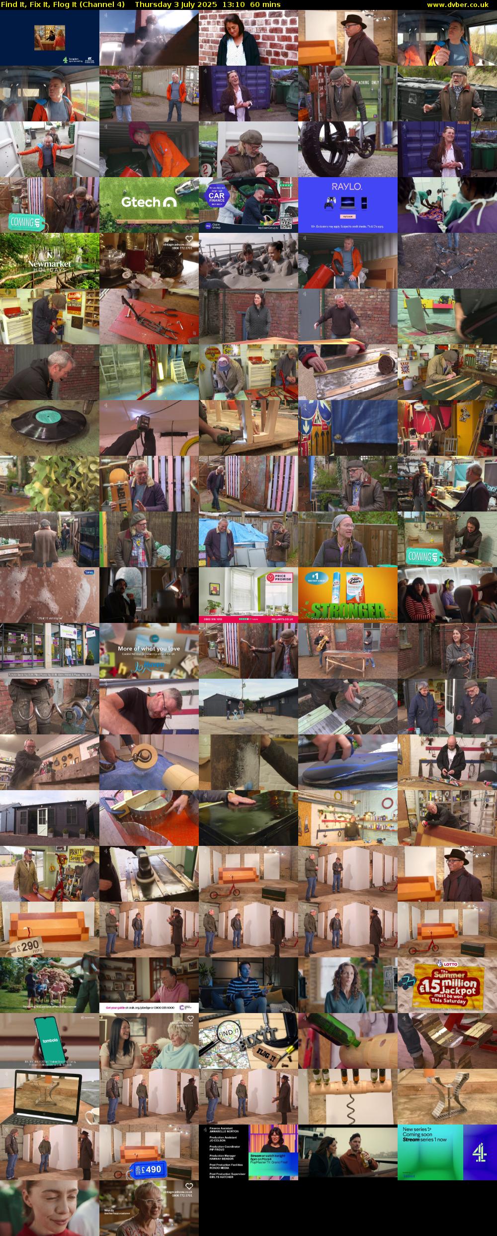 Find It, Fix It, Flog It (Channel 4) Thursday 3 July 2025 13:10 - 14:10