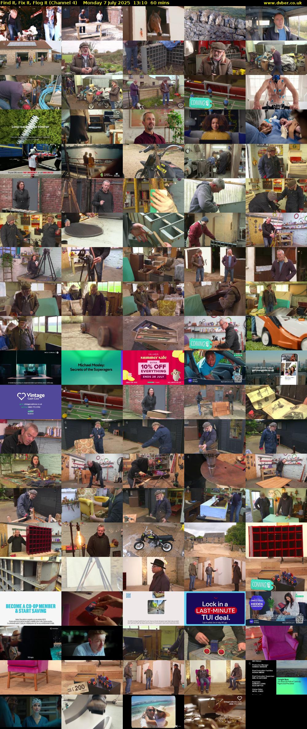 Find It, Fix It, Flog It (Channel 4) Monday 7 July 2025 13:10 - 14:10