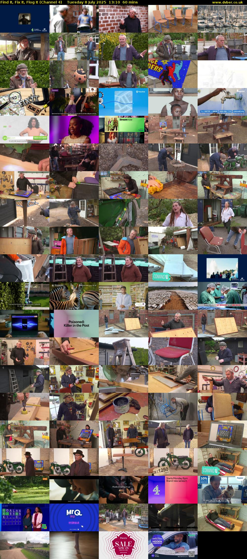 Find It, Fix It, Flog It (Channel 4) Tuesday 8 July 2025 13:10 - 14:10