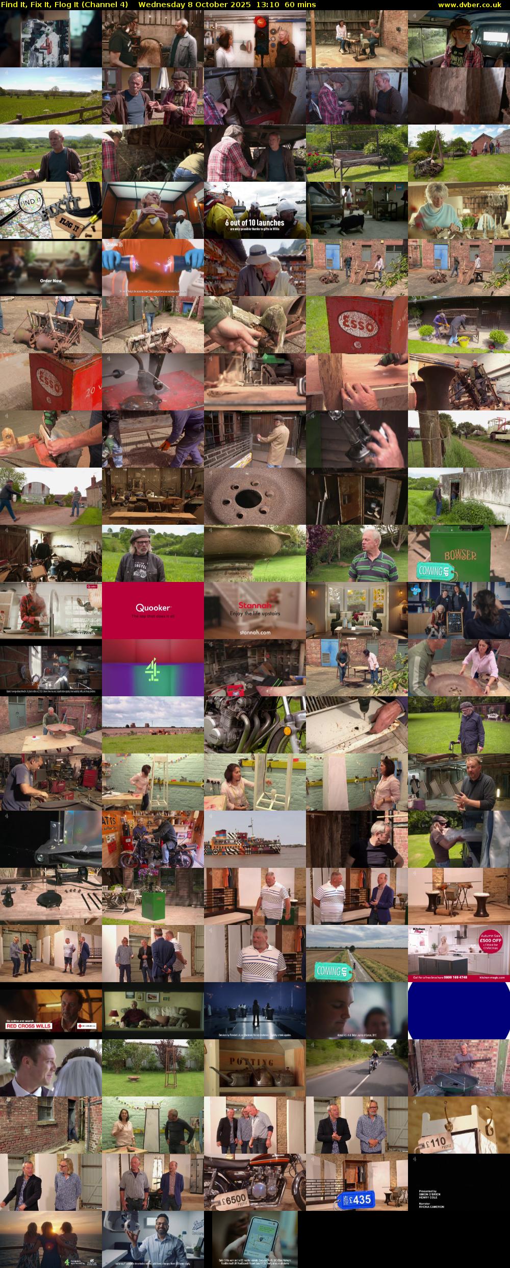 Find It, Fix It, Flog It (Channel 4) Wednesday 8 October 2025 13:10 - 14:10