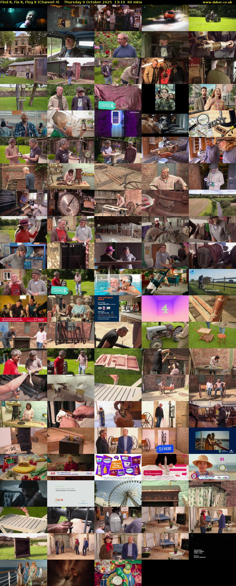 Find It, Fix It, Flog It (Channel 4) Thursday 9 October 2025 13:10 - 14:10