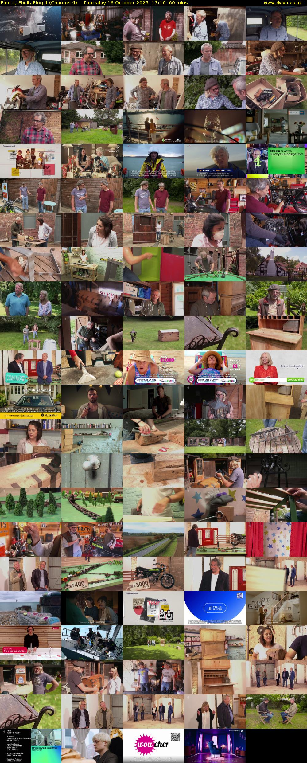 Find It, Fix It, Flog It (Channel 4) Thursday 16 October 2025 13:10 - 14:10