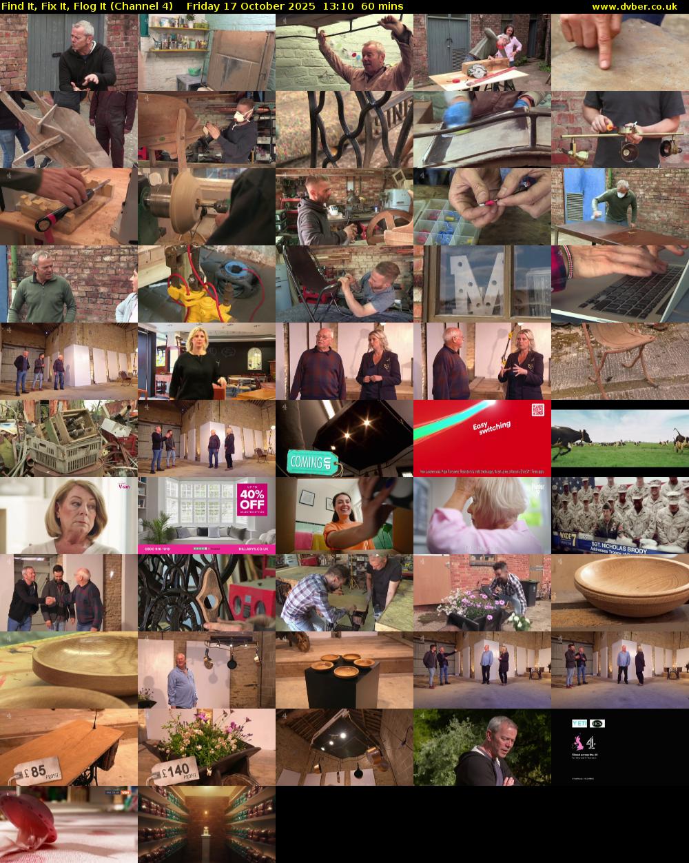 Find It, Fix It, Flog It (Channel 4) Friday 17 October 2025 13:10 - 14:10