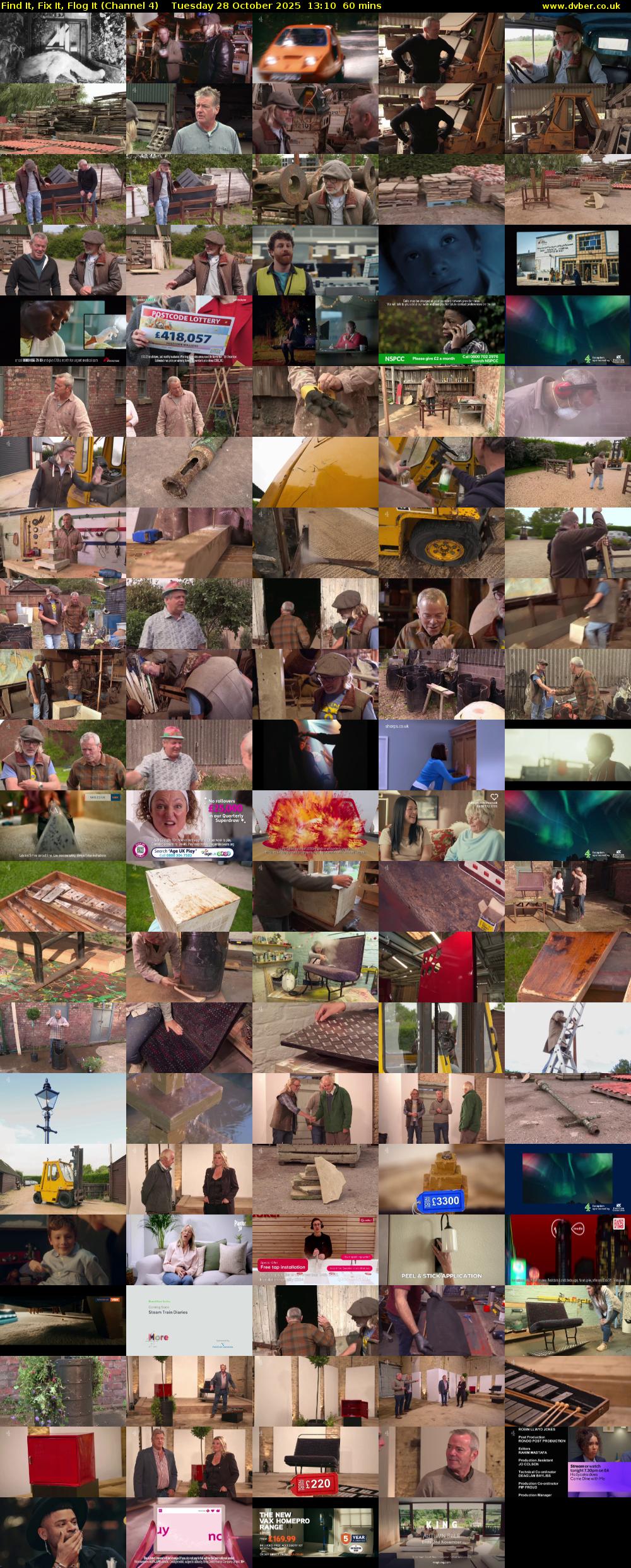 Find It, Fix It, Flog It (Channel 4) Tuesday 28 October 2025 13:10 - 14:10