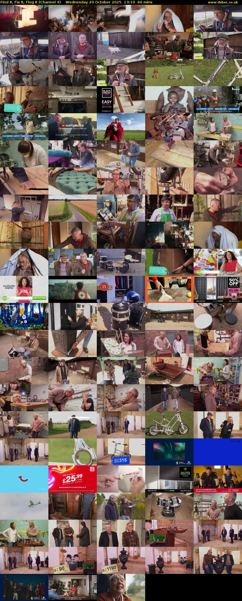 Find It, Fix It, Flog It (Channel 4) Wednesday 29 October 2025 13:10 - 14:10