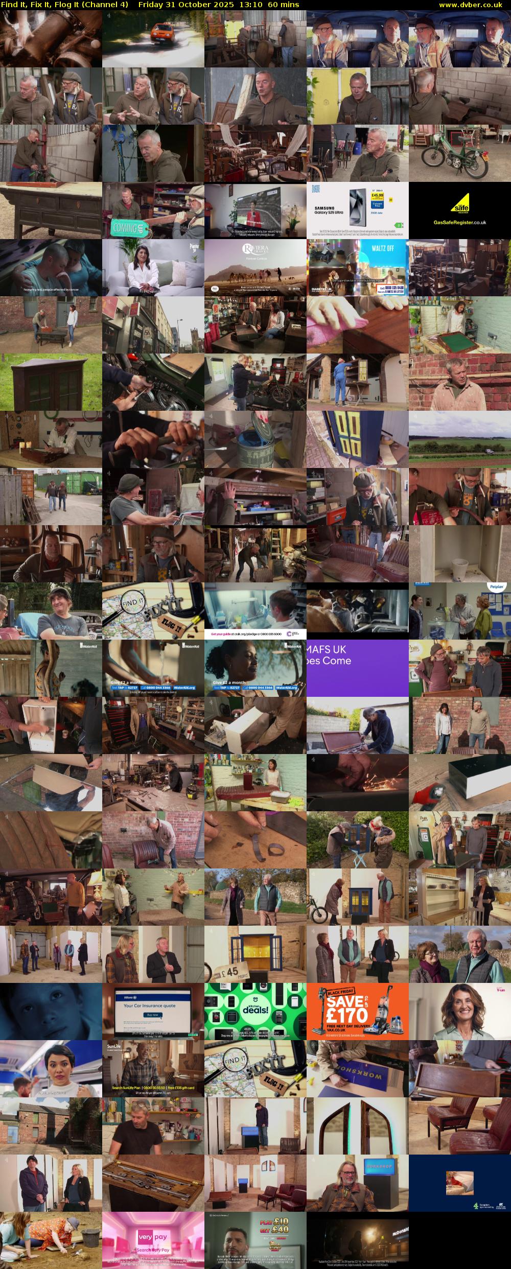 Find It, Fix It, Flog It (Channel 4) Friday 31 October 2025 13:10 - 14:10