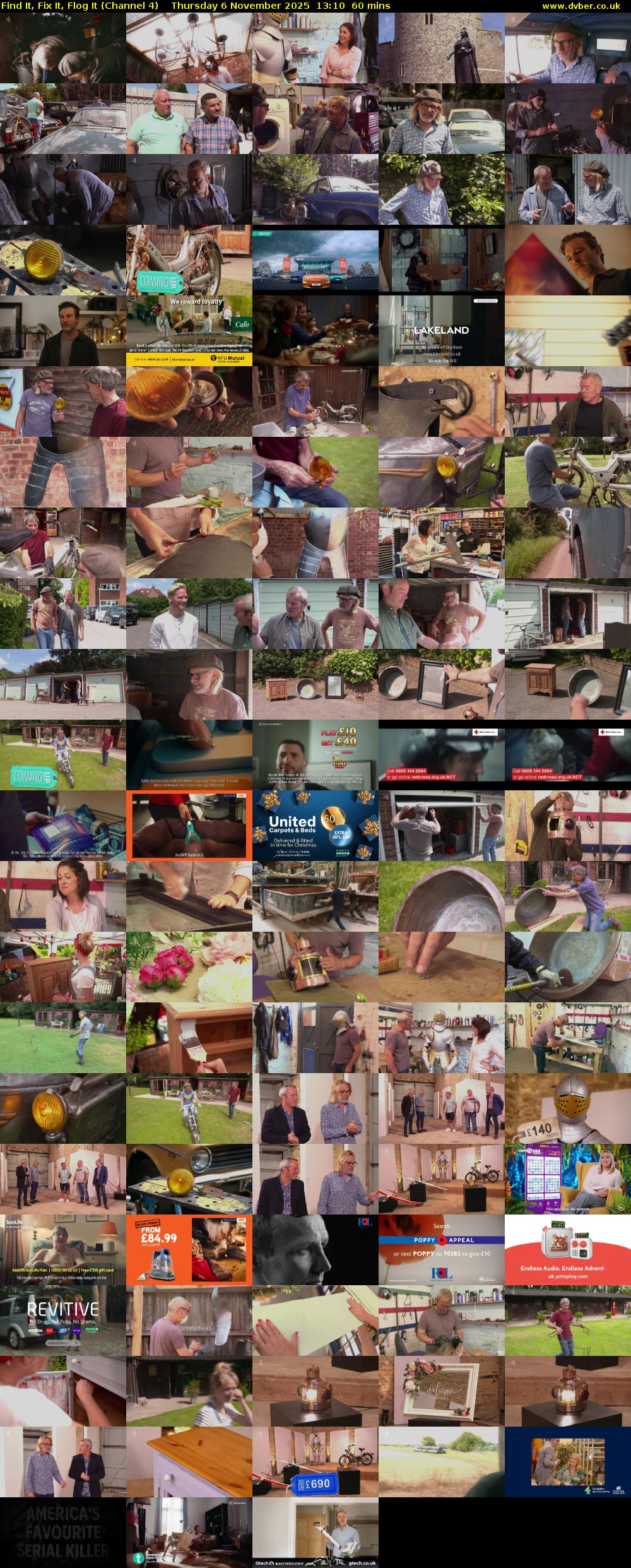 Find It, Fix It, Flog It (Channel 4) Thursday 6 November 2025 13:10 - 14:10