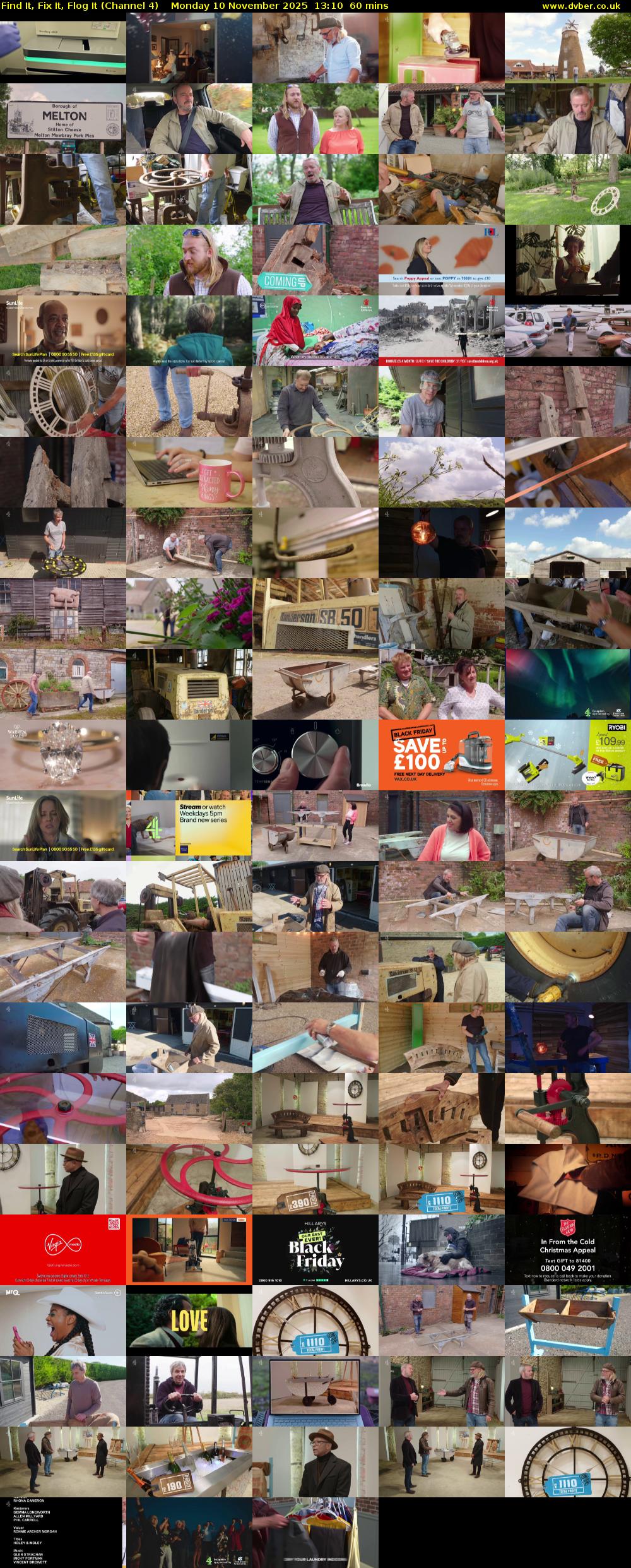 Find It, Fix It, Flog It (Channel 4) Monday 10 November 2025 13:10 - 14:10