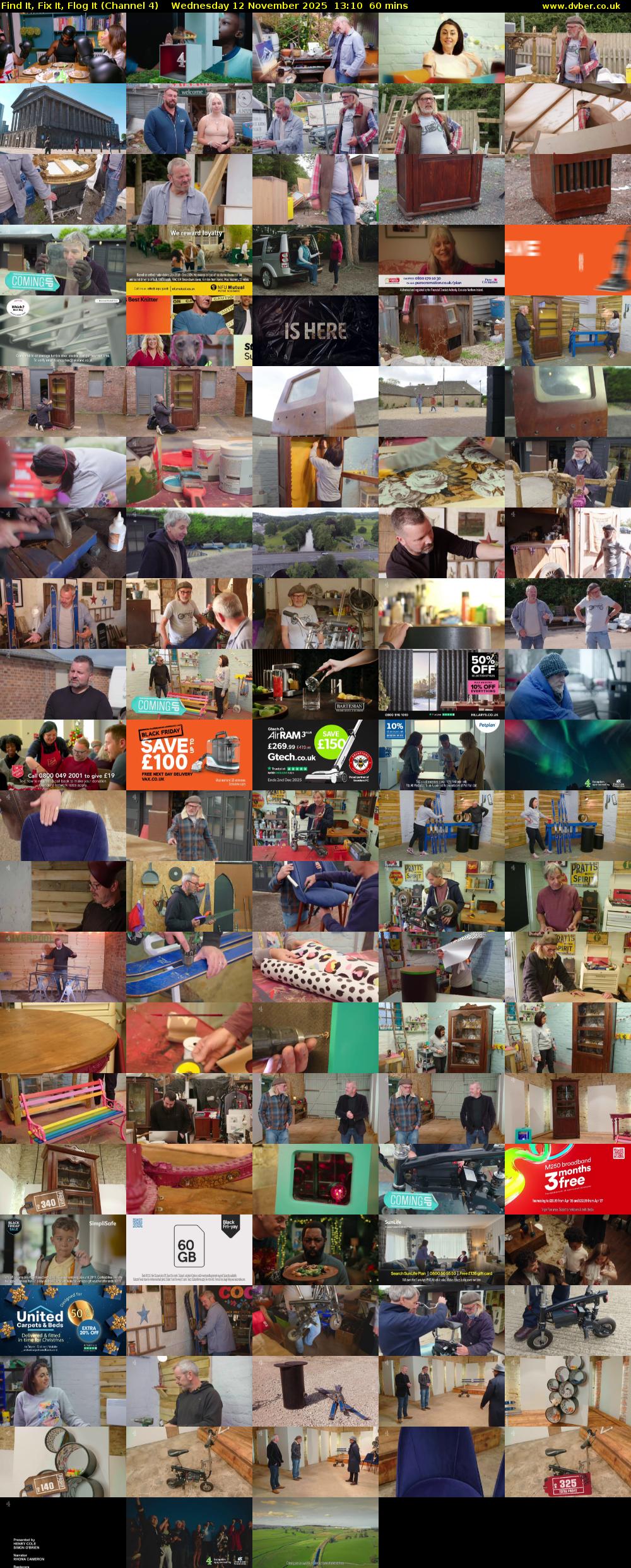 Find It, Fix It, Flog It (Channel 4) Wednesday 12 November 2025 13:10 - 14:10