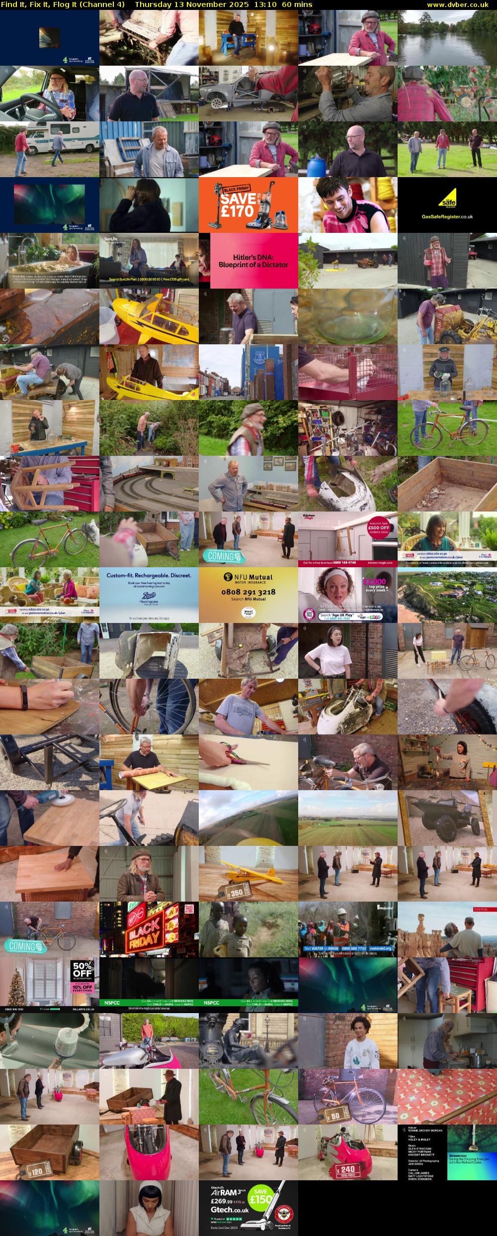 Find It, Fix It, Flog It (Channel 4) Thursday 13 November 2025 13:10 - 14:10