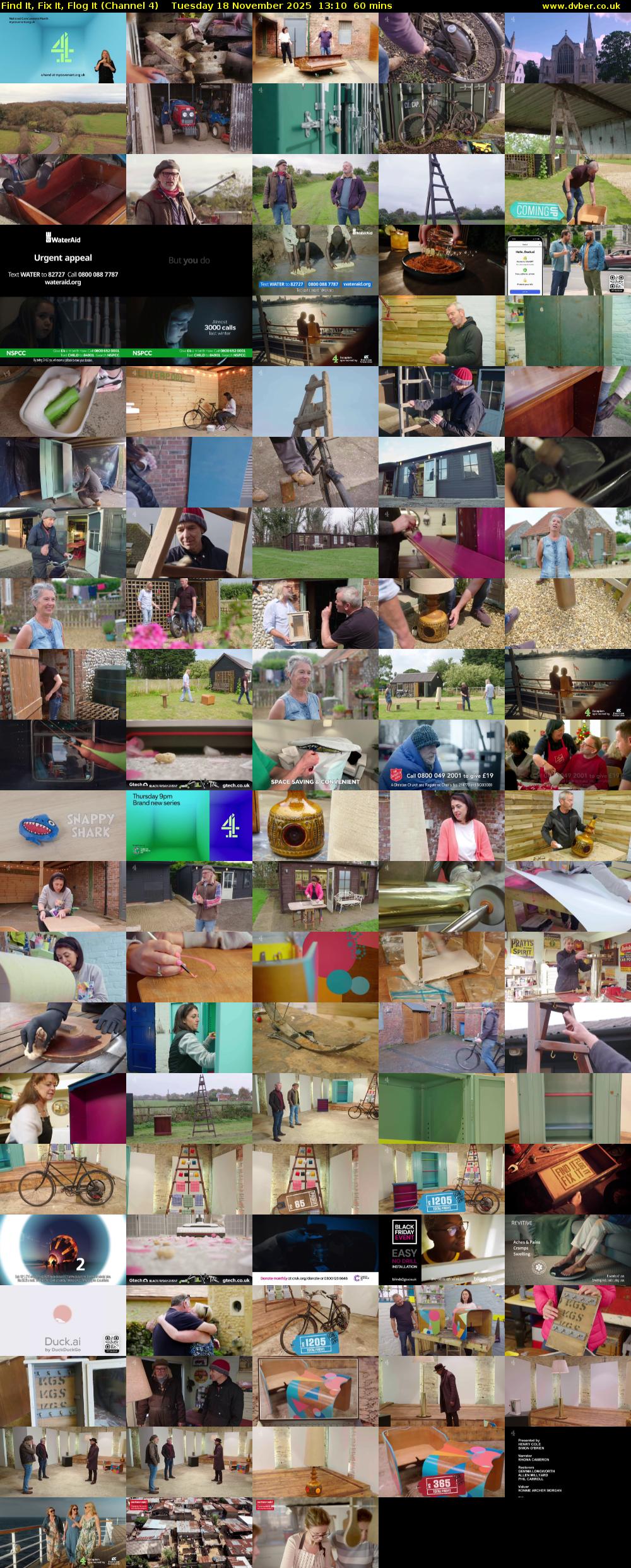Find It, Fix It, Flog It (Channel 4) Tuesday 18 November 2025 13:10 - 14:10