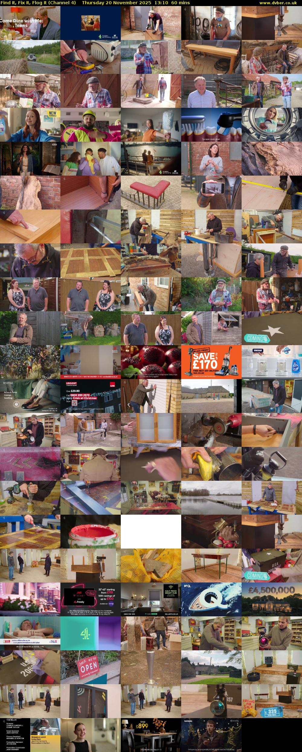 Find It, Fix It, Flog It (Channel 4) Thursday 20 November 2025 13:10 - 14:10
