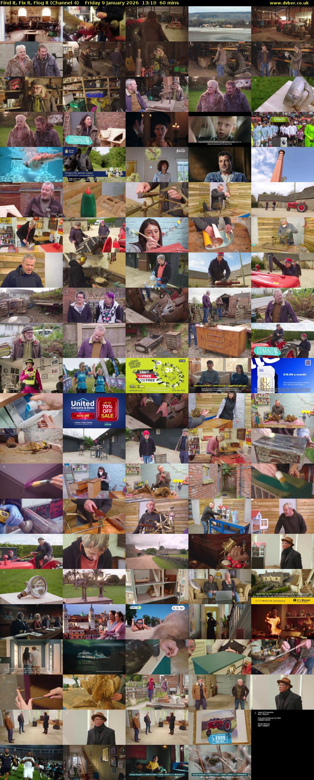 Find It, Fix It, Flog It (Channel 4) Friday 9 January 2026 13:10 - 14:10
