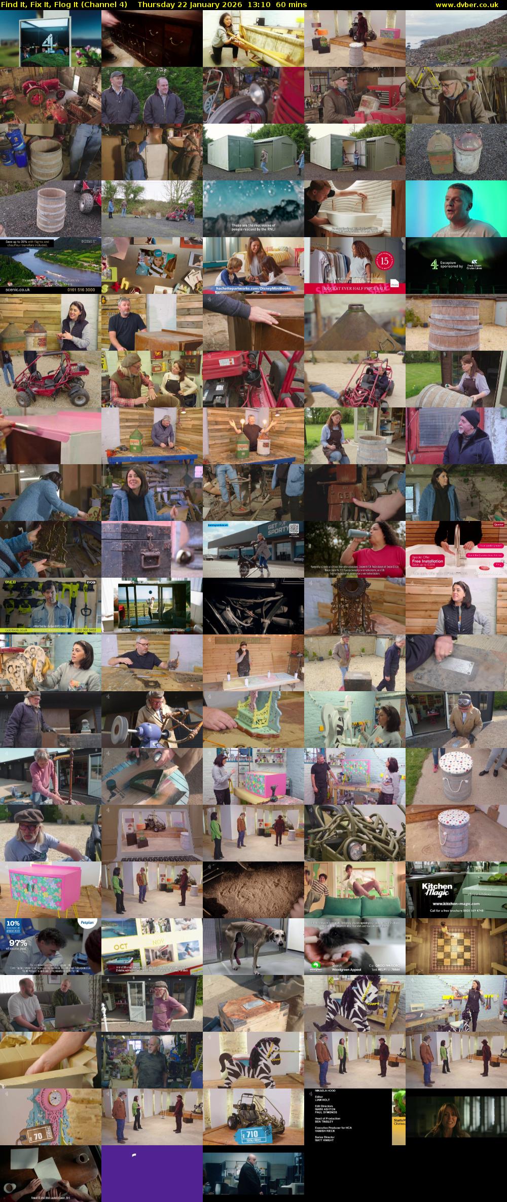 Find It, Fix It, Flog It (Channel 4) Thursday 22 January 2026 13:10 - 14:10